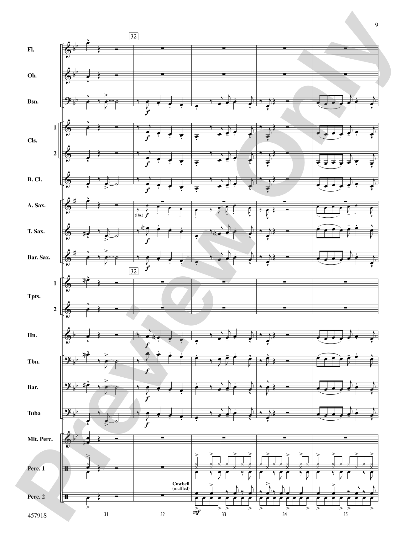Sambeando: Concert Band Conductor Score & Parts