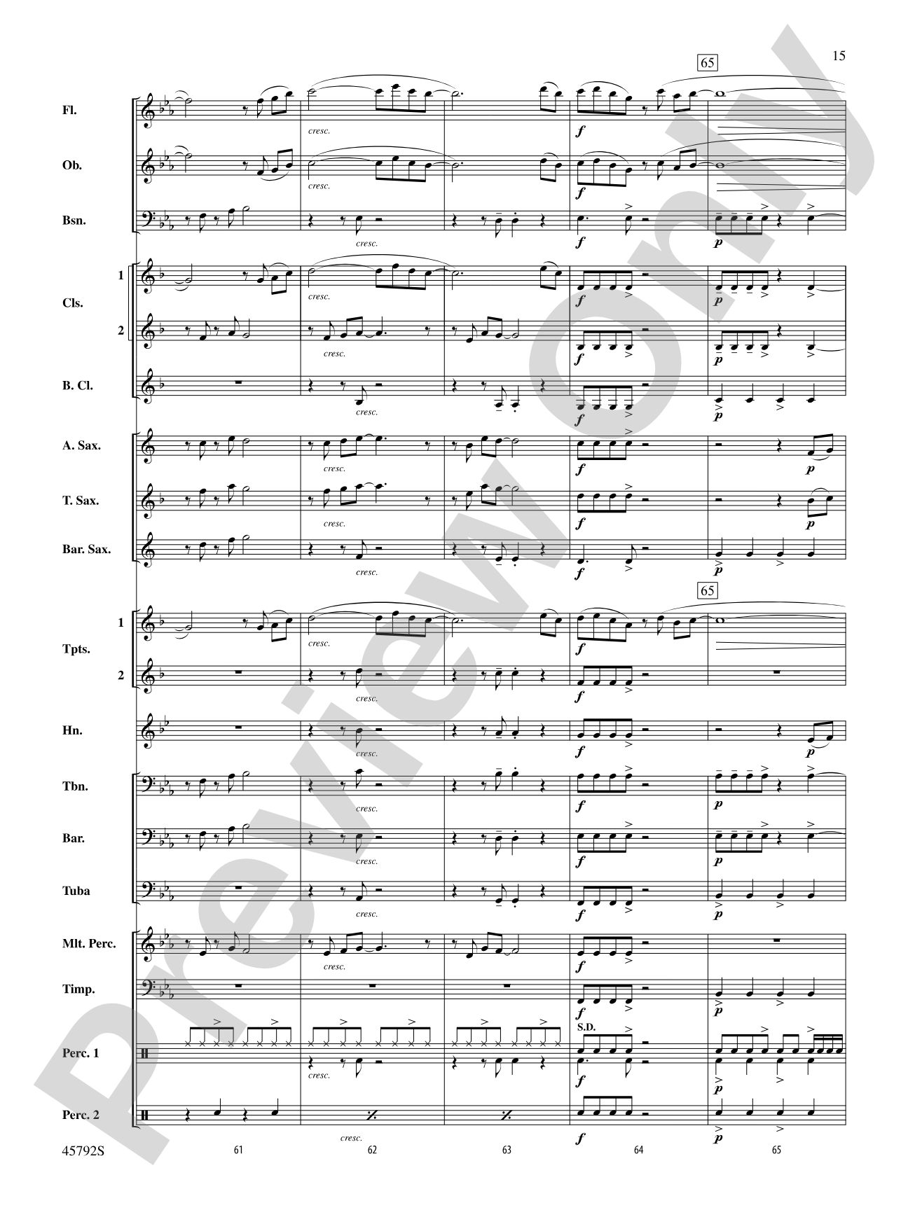 First Sun: Concert Band Conductor Score & Parts