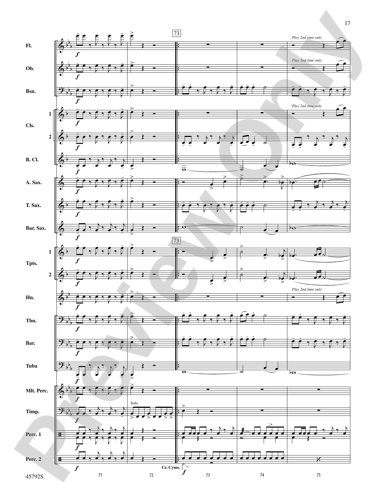 First Sun: Concert Band Conductor Score & Parts
