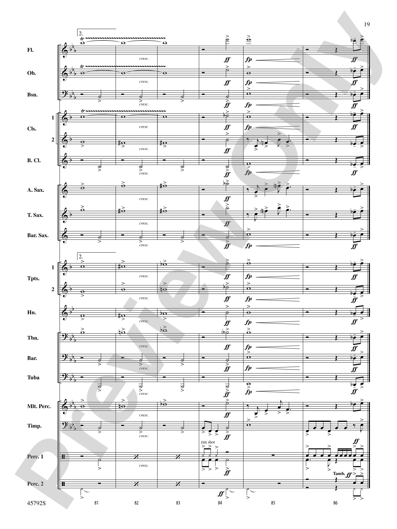 First Sun: Concert Band Conductor Score & Parts