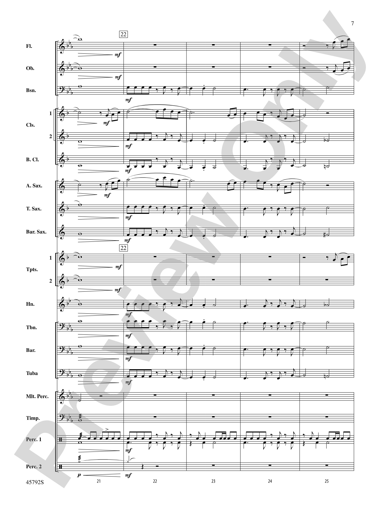 First Sun: Concert Band Conductor Score & Parts
