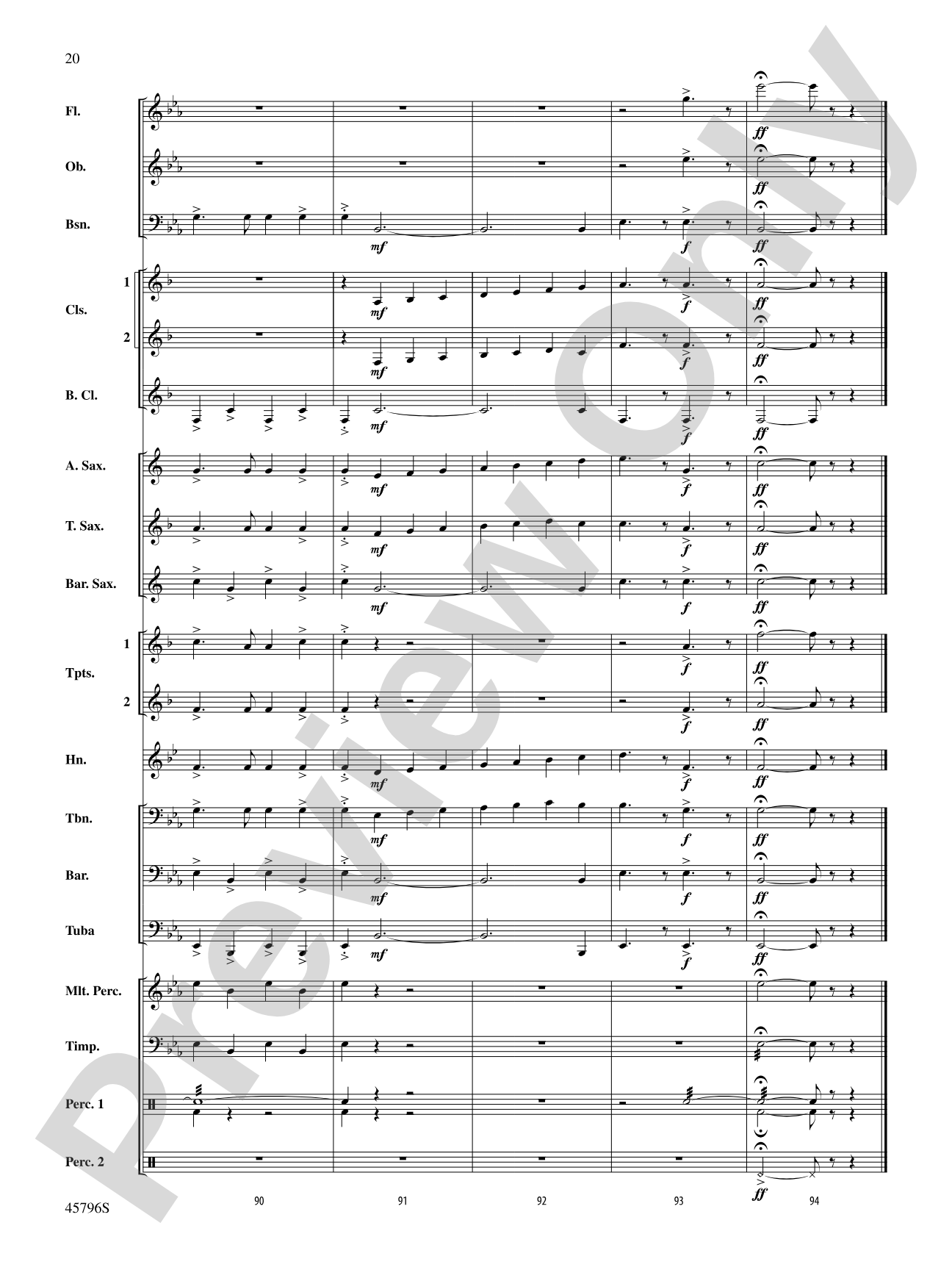 From Sea to Shining Sea: Concert Band Conductor Score & Parts