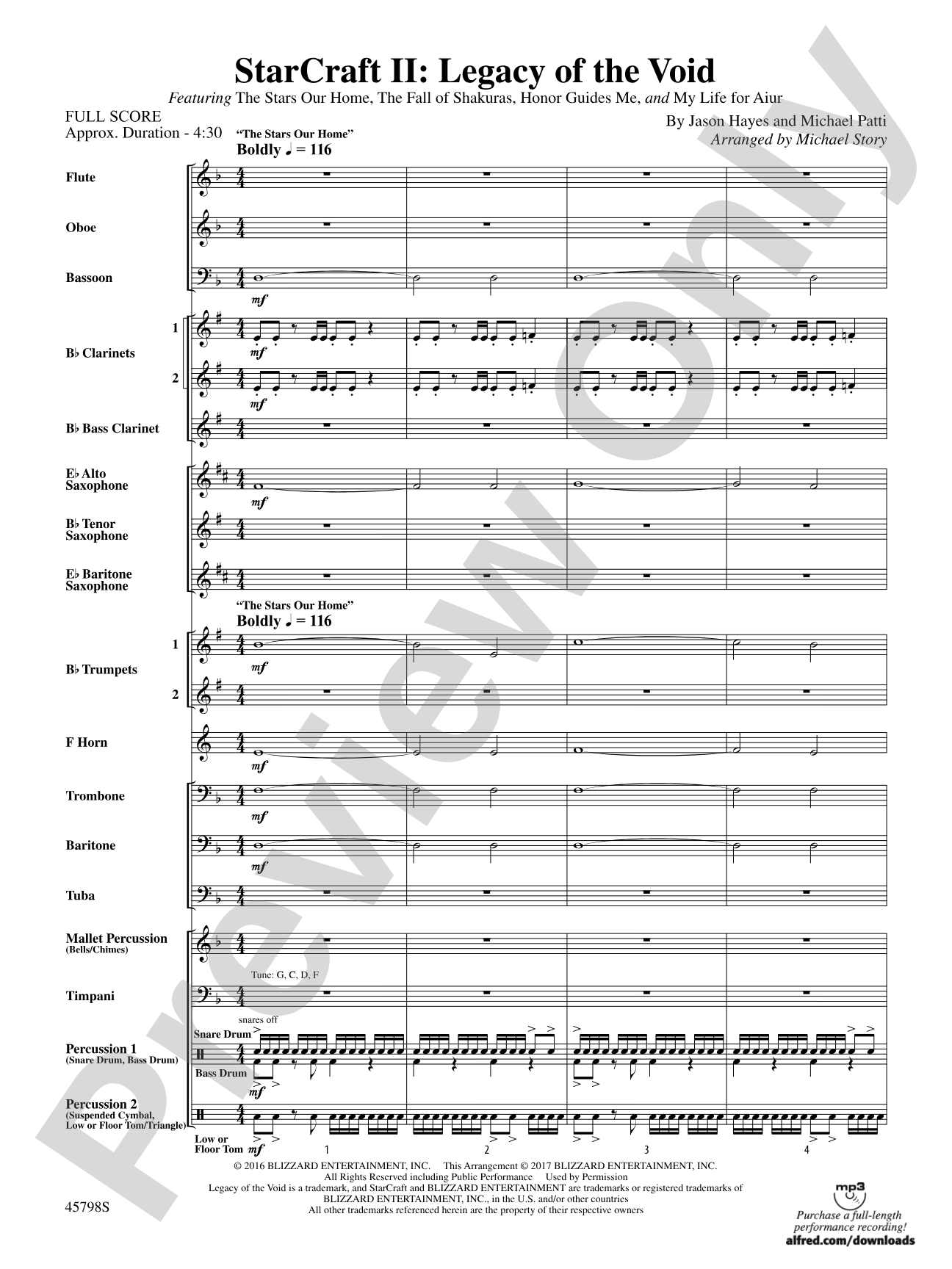 Starcraft II: Legacy of the Void: Score
