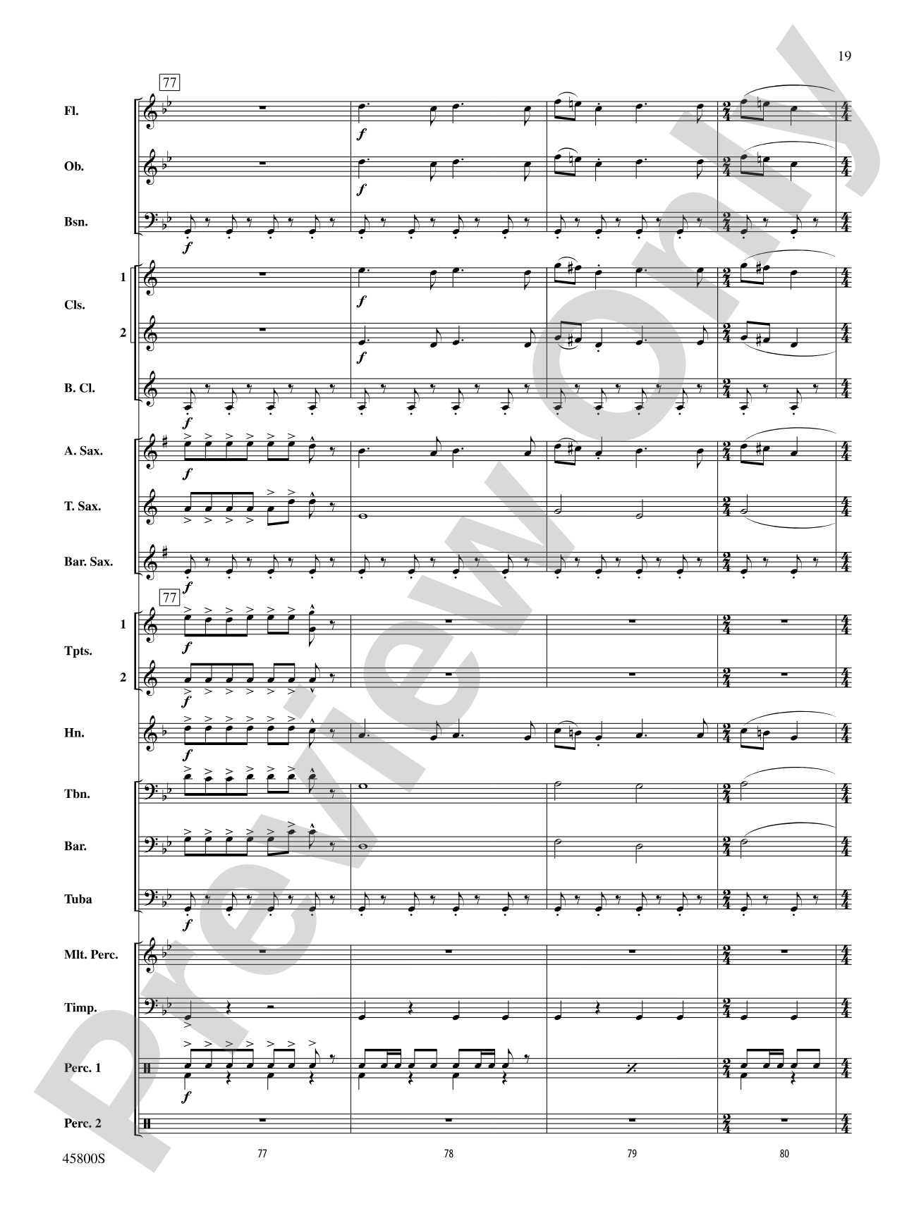 Suite from Fantastic Beasts and Where to Find Them: Concert Band Conductor Score & Parts