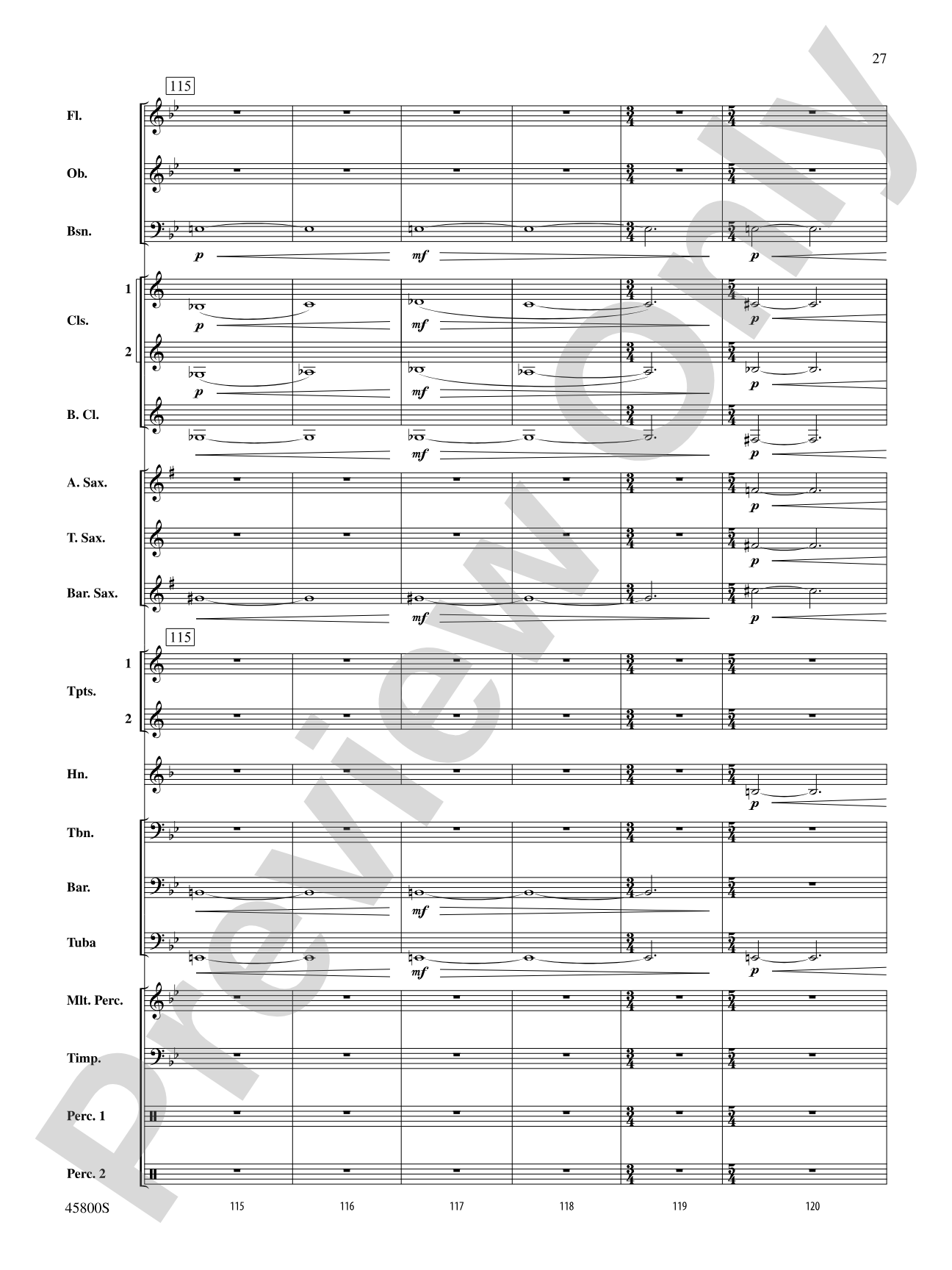 Suite from Fantastic Beasts and Where to Find Them: Concert Band Conductor Score & Parts
