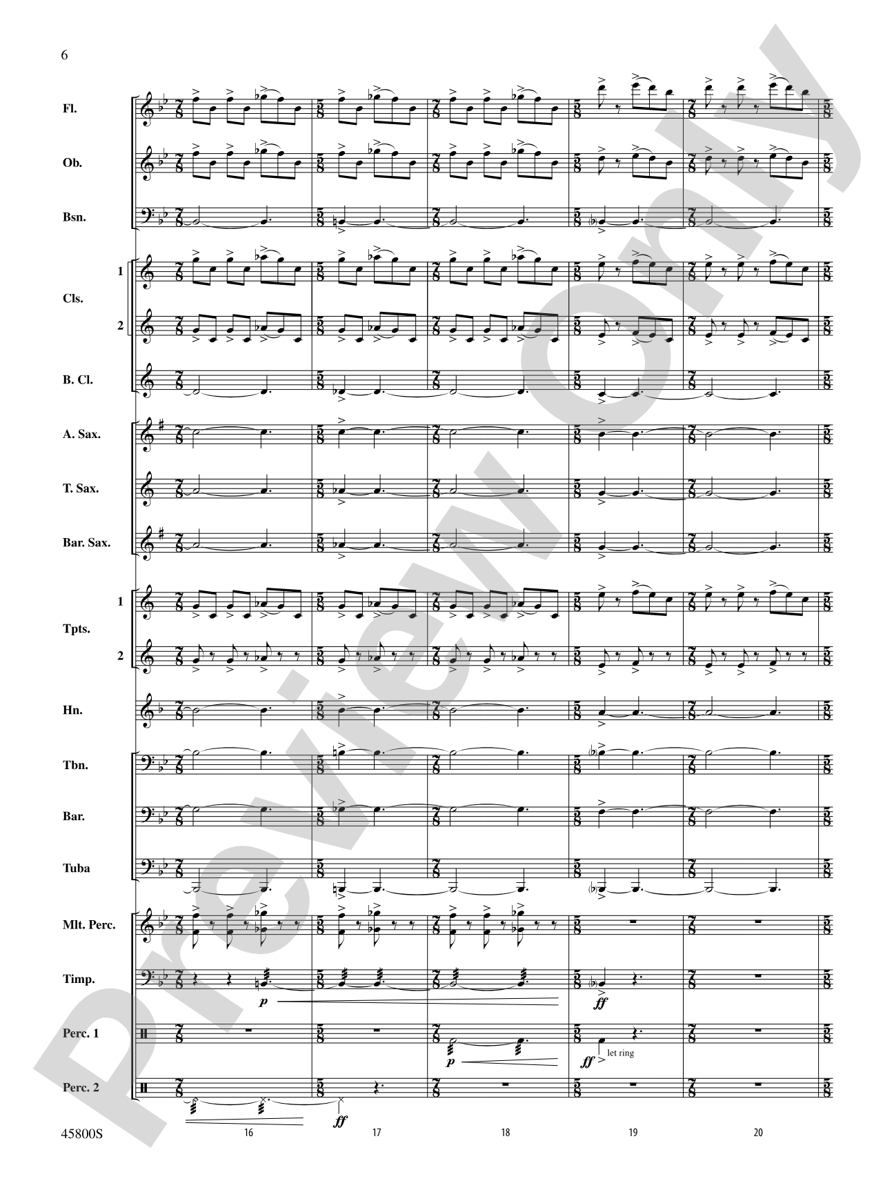 Suite from Fantastic Beasts and Where to Find Them: Concert Band Conductor Score & Parts