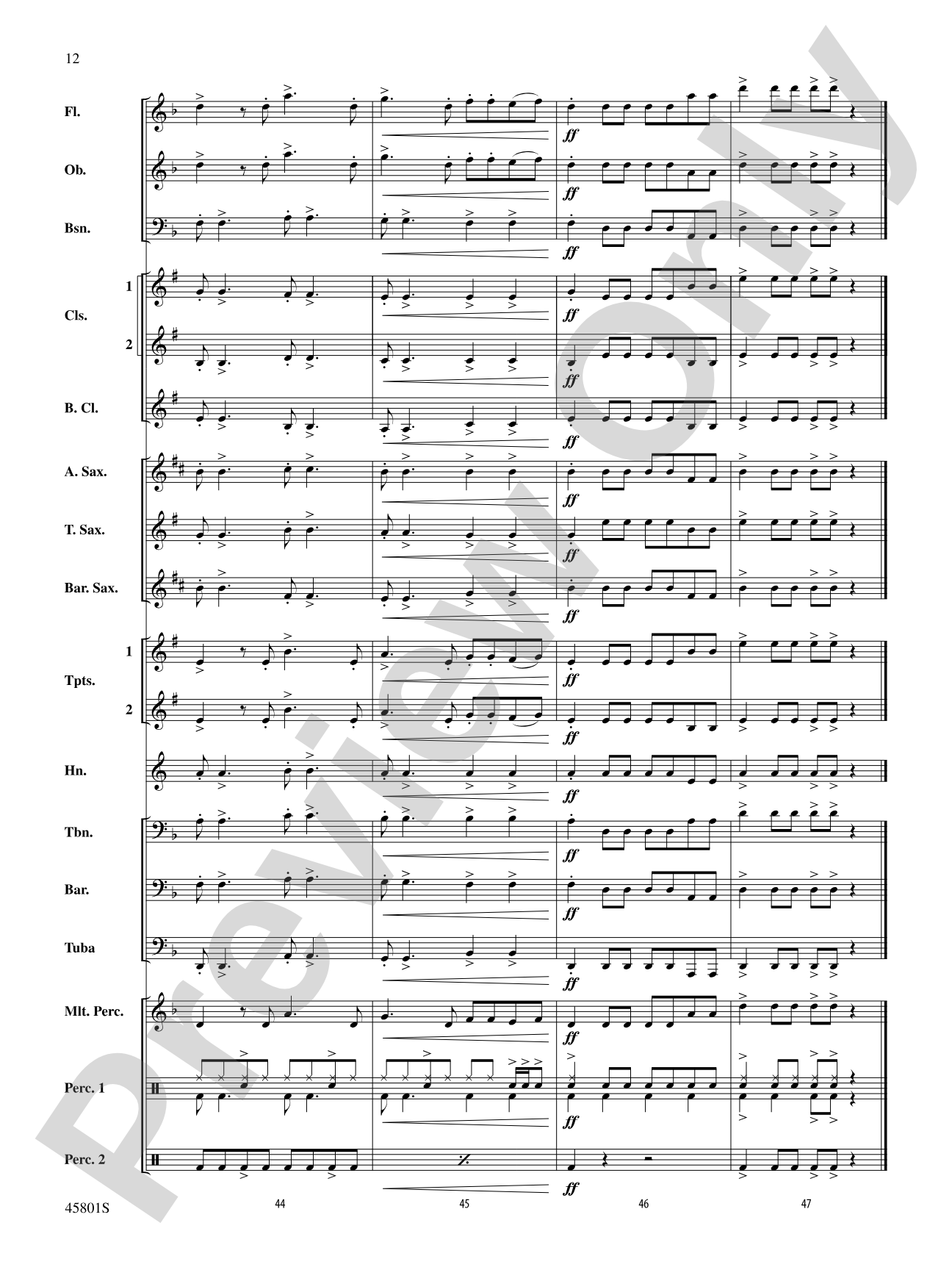 Cake by the Ocean: Score