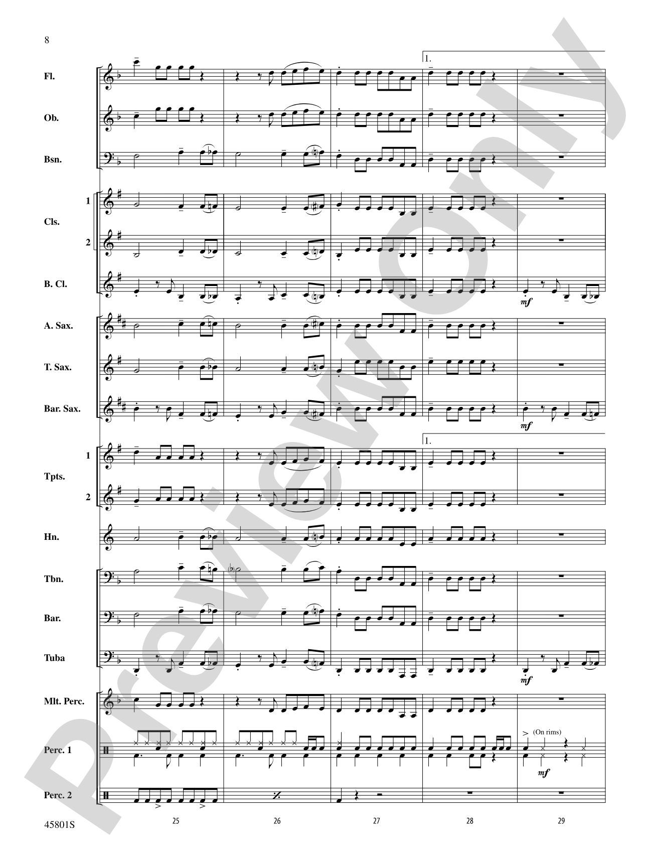 Cake by the Ocean: Score