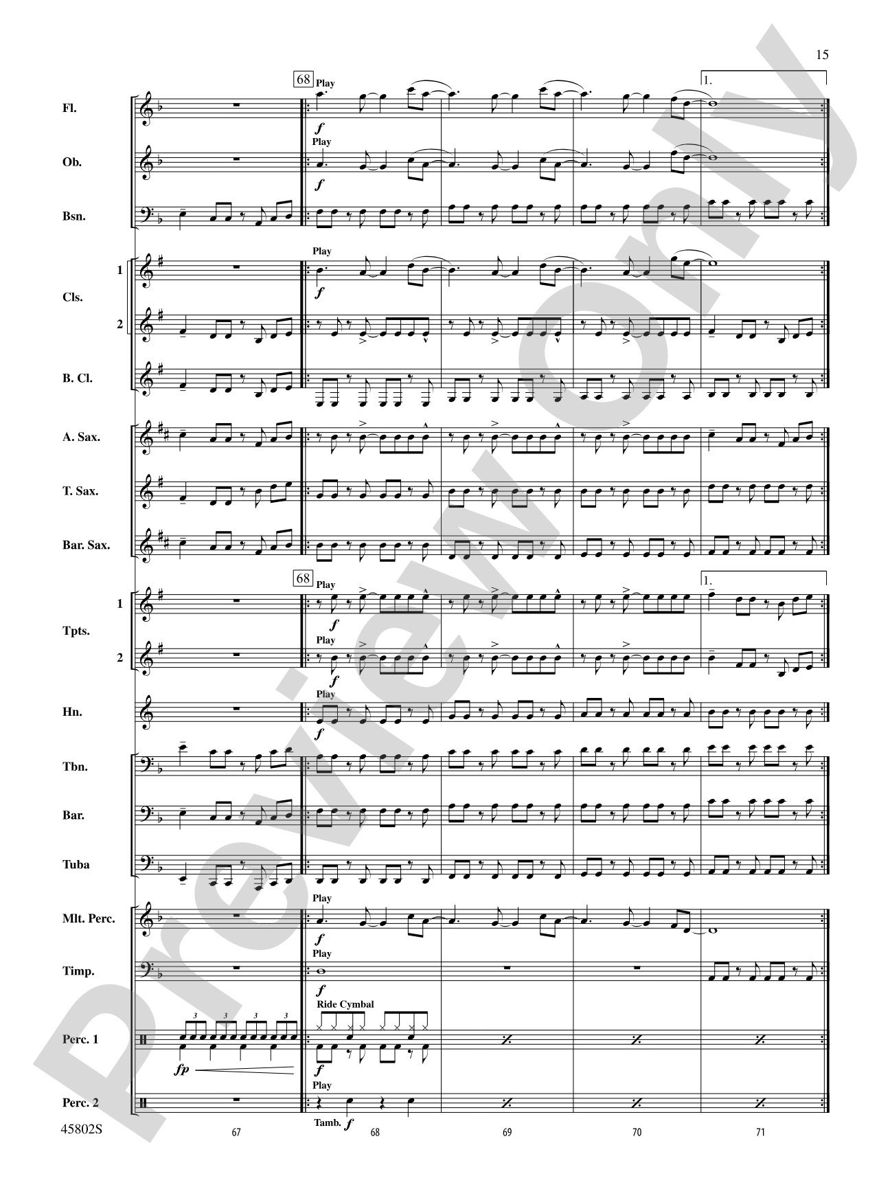 Confident: Concert Band Conductor Score & Parts