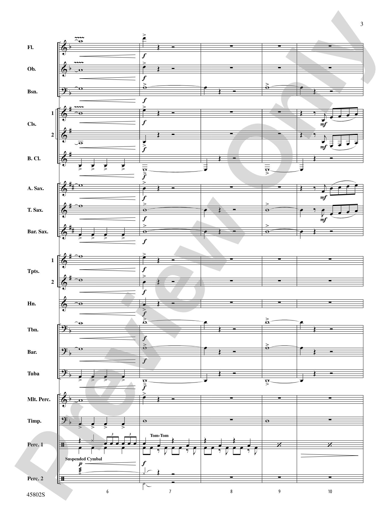 Confident: Concert Band Conductor Score & Parts