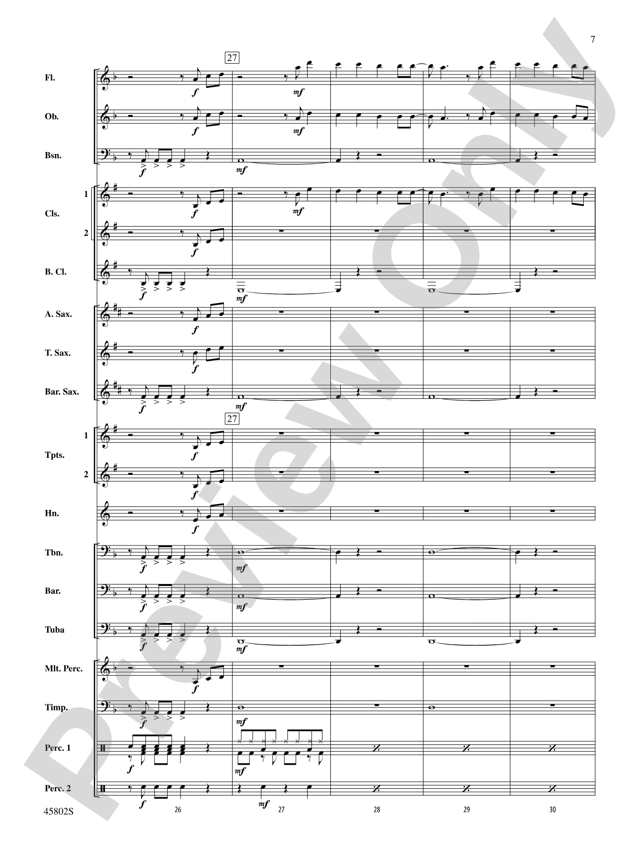 Confident: Concert Band Conductor Score & Parts