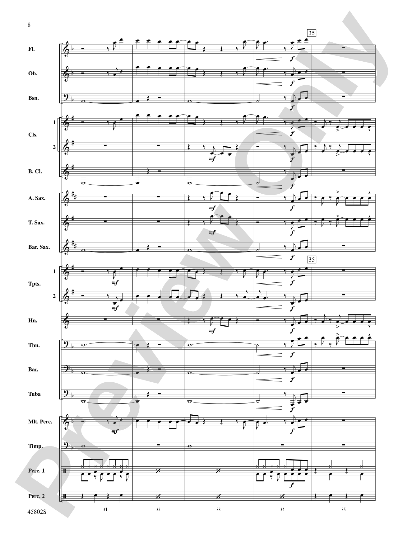 Confident: Concert Band Conductor Score & Parts