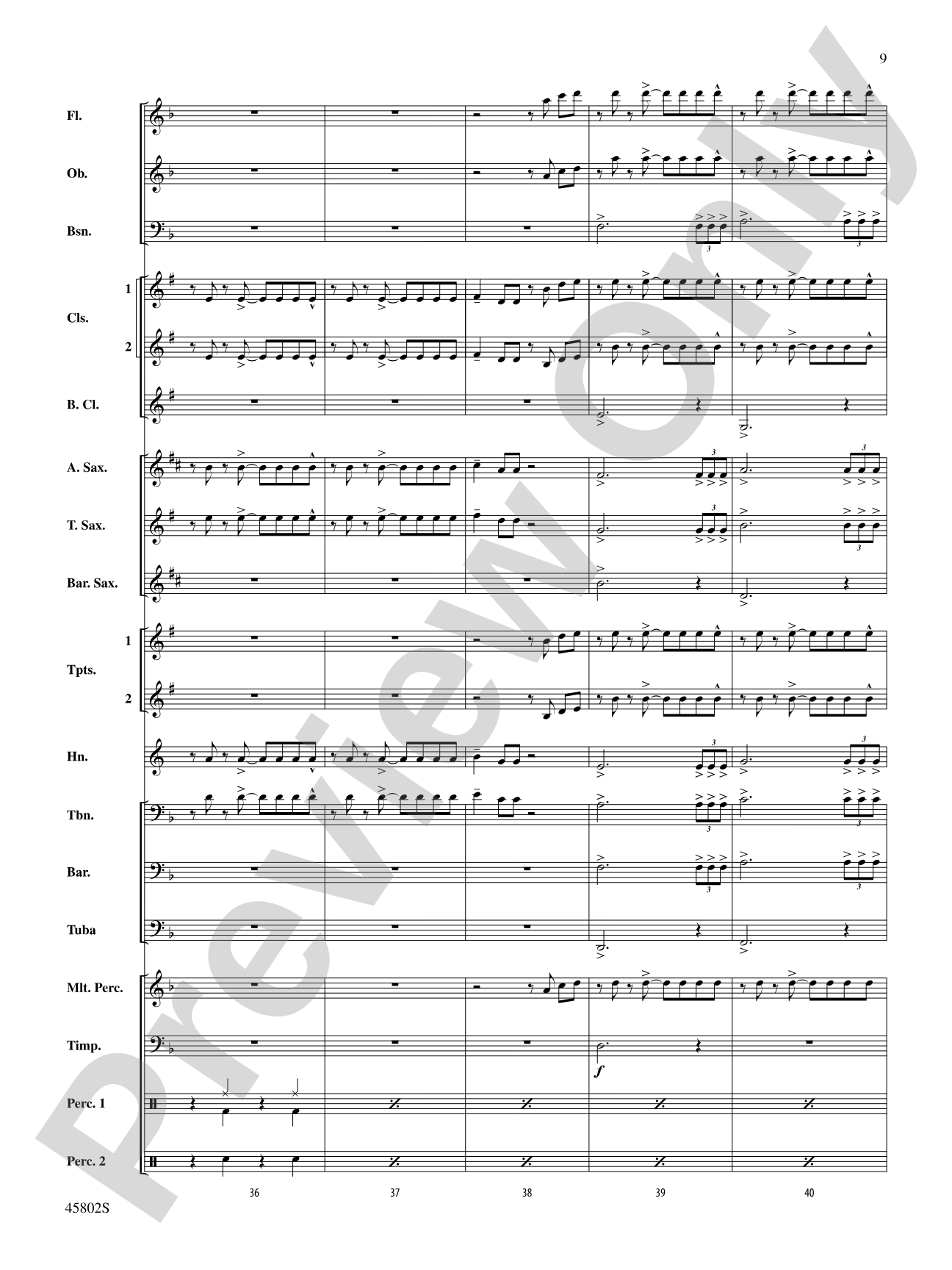Confident: Concert Band Conductor Score & Parts