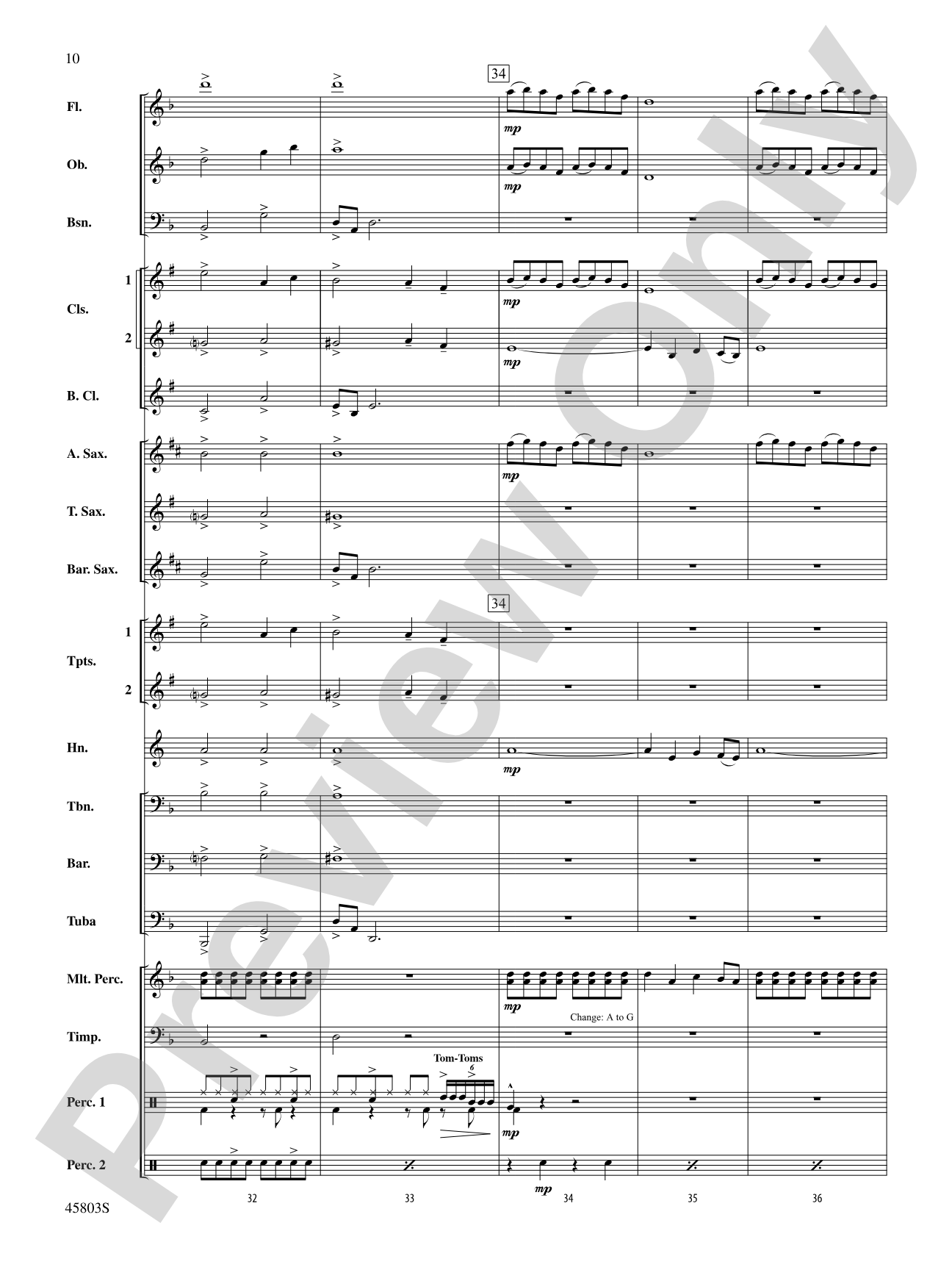 Heathens: Concert Band Conductor Score & Parts