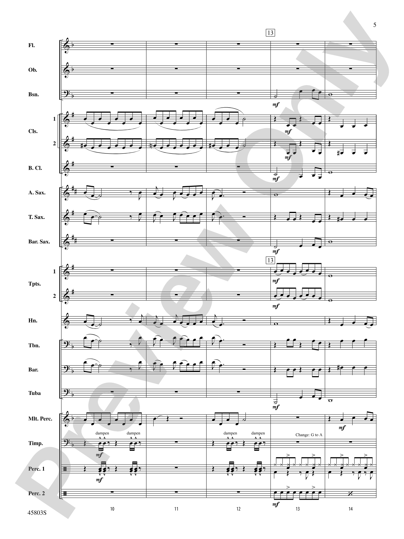 Heathens: Concert Band Conductor Score & Parts