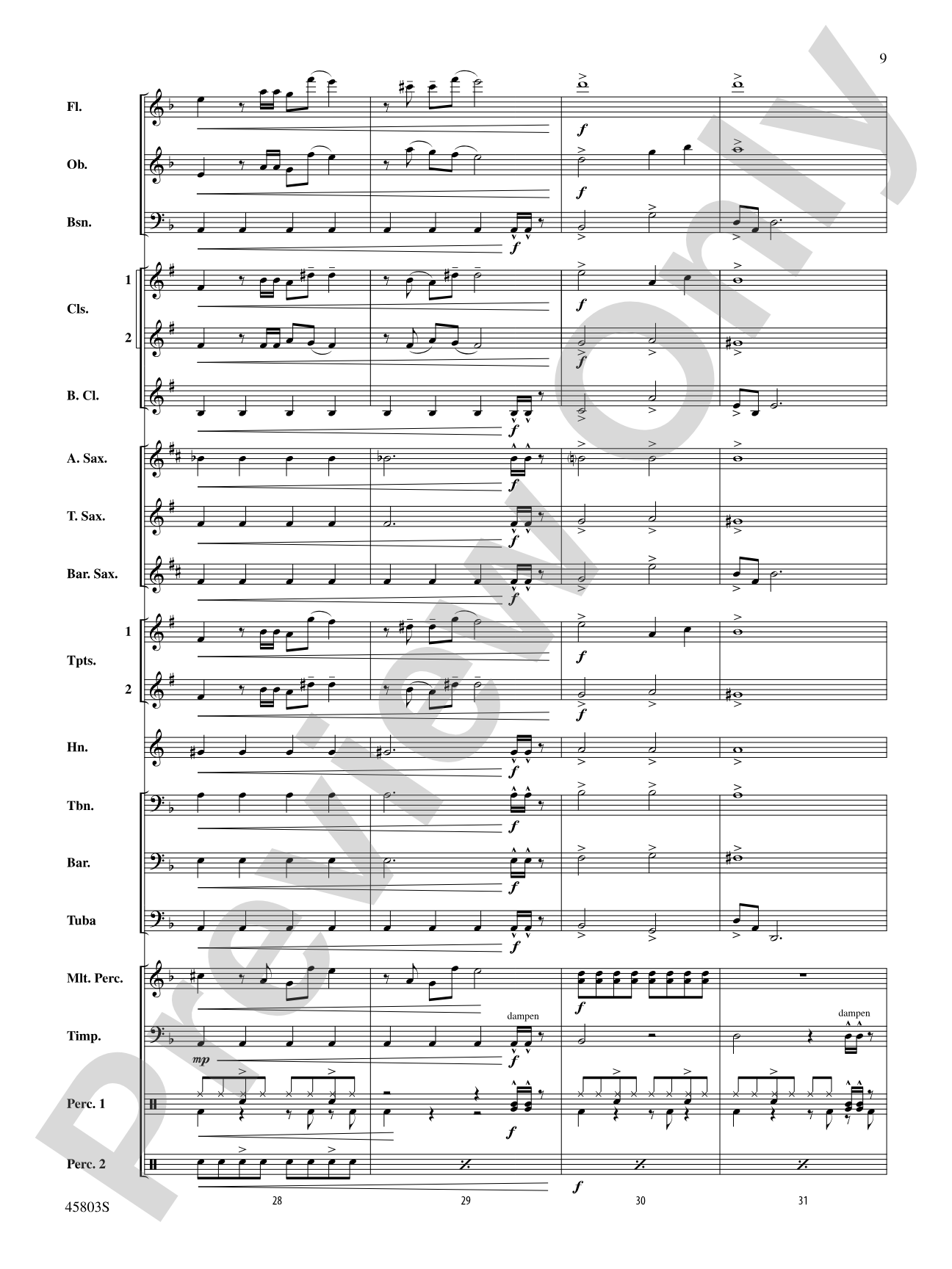 Heathens: Concert Band Conductor Score & Parts