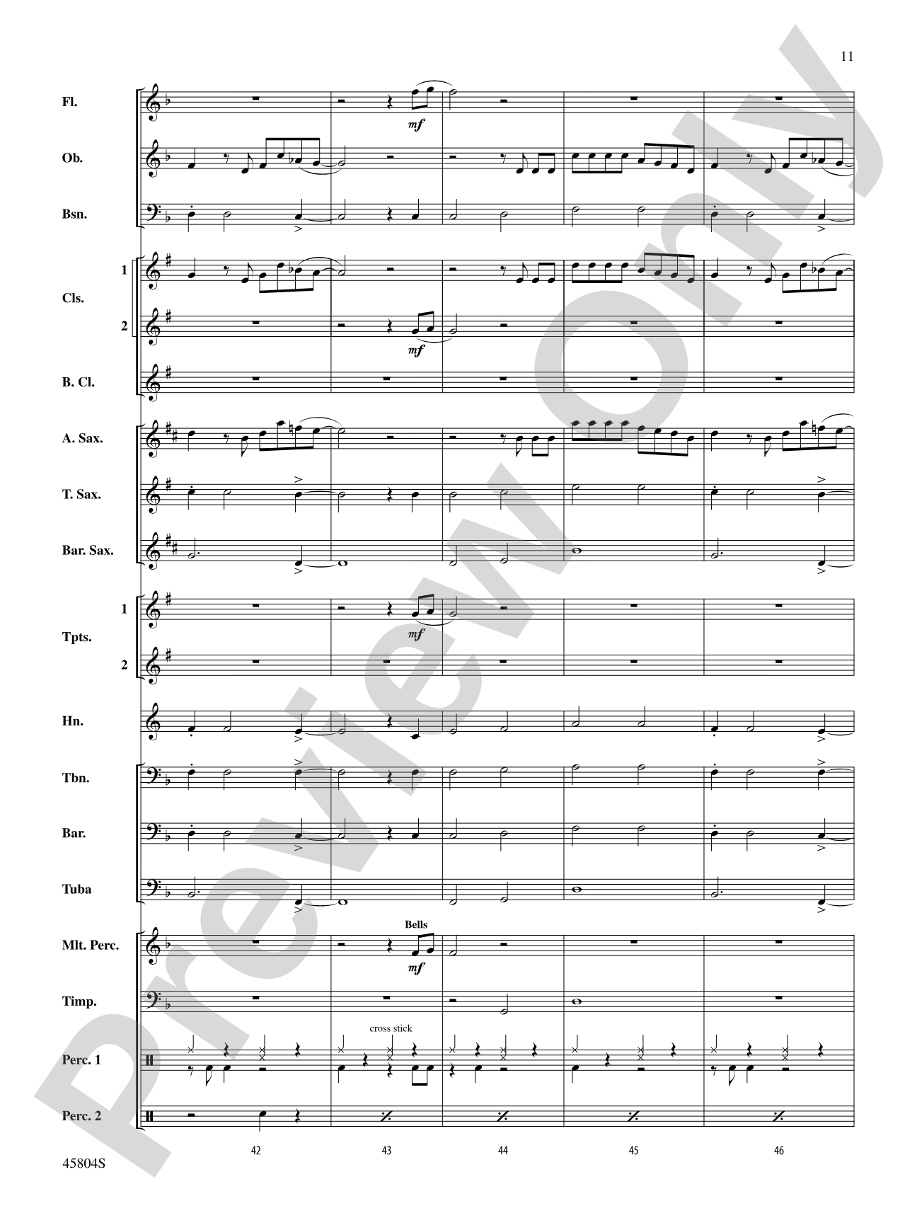 Just Like Fire: Concert Band Conductor Score & Parts