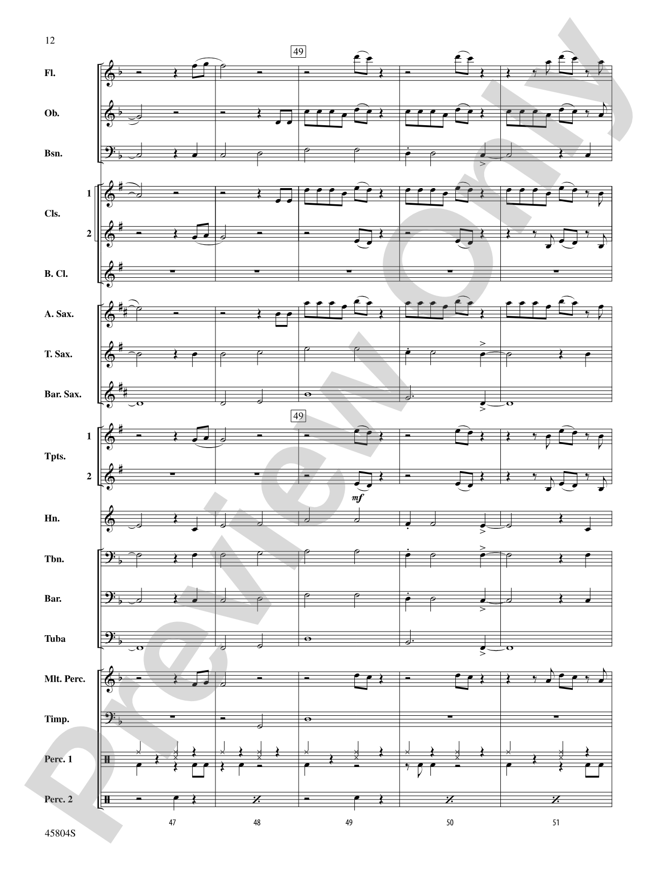 Just Like Fire: Concert Band Conductor Score & Parts