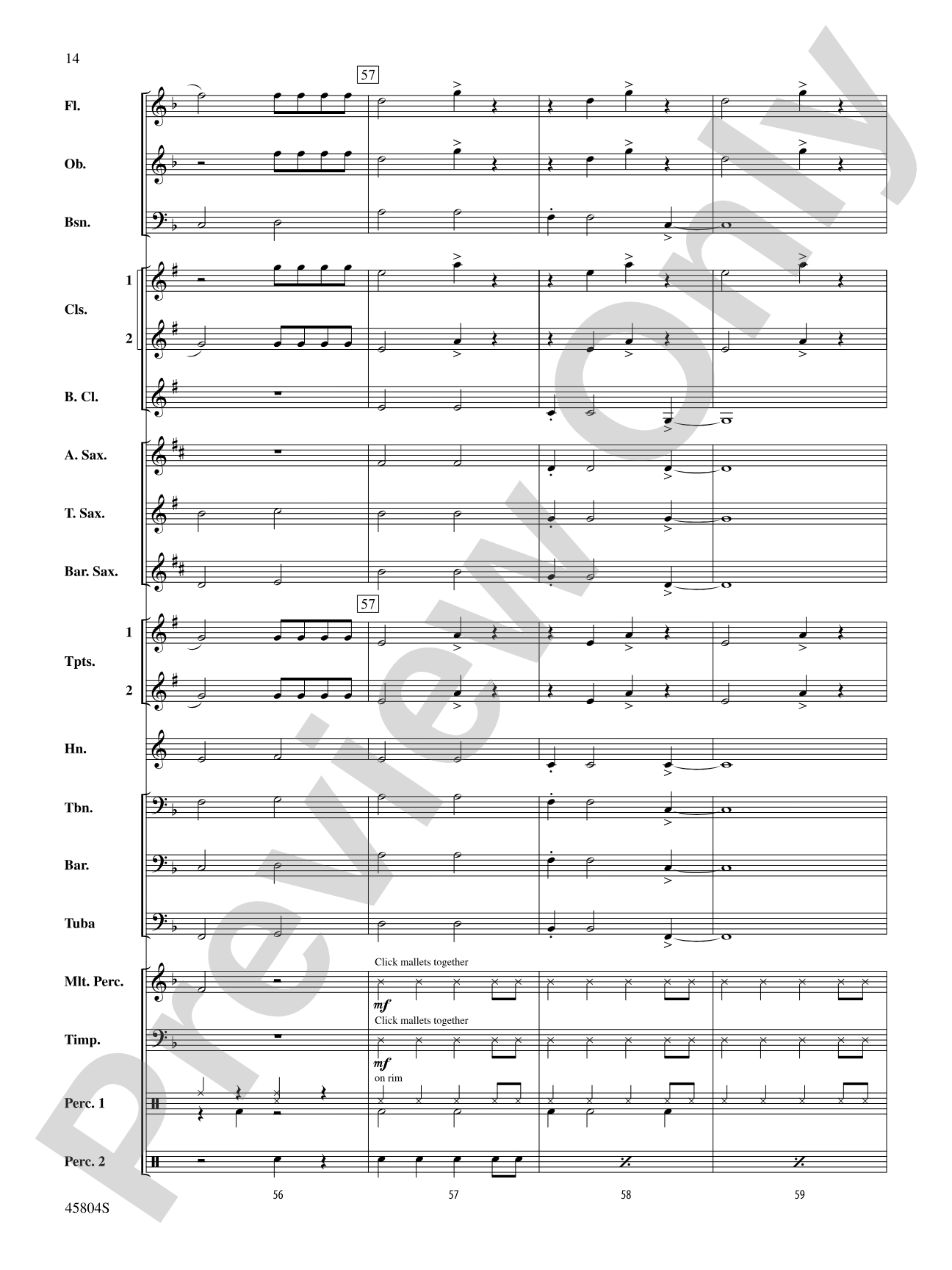 Just Like Fire: Concert Band Conductor Score & Parts