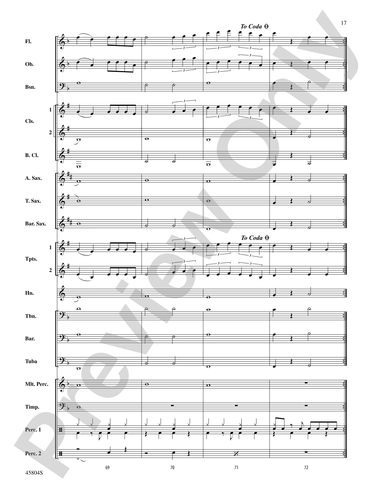 Just Like Fire: Concert Band Conductor Score & Parts