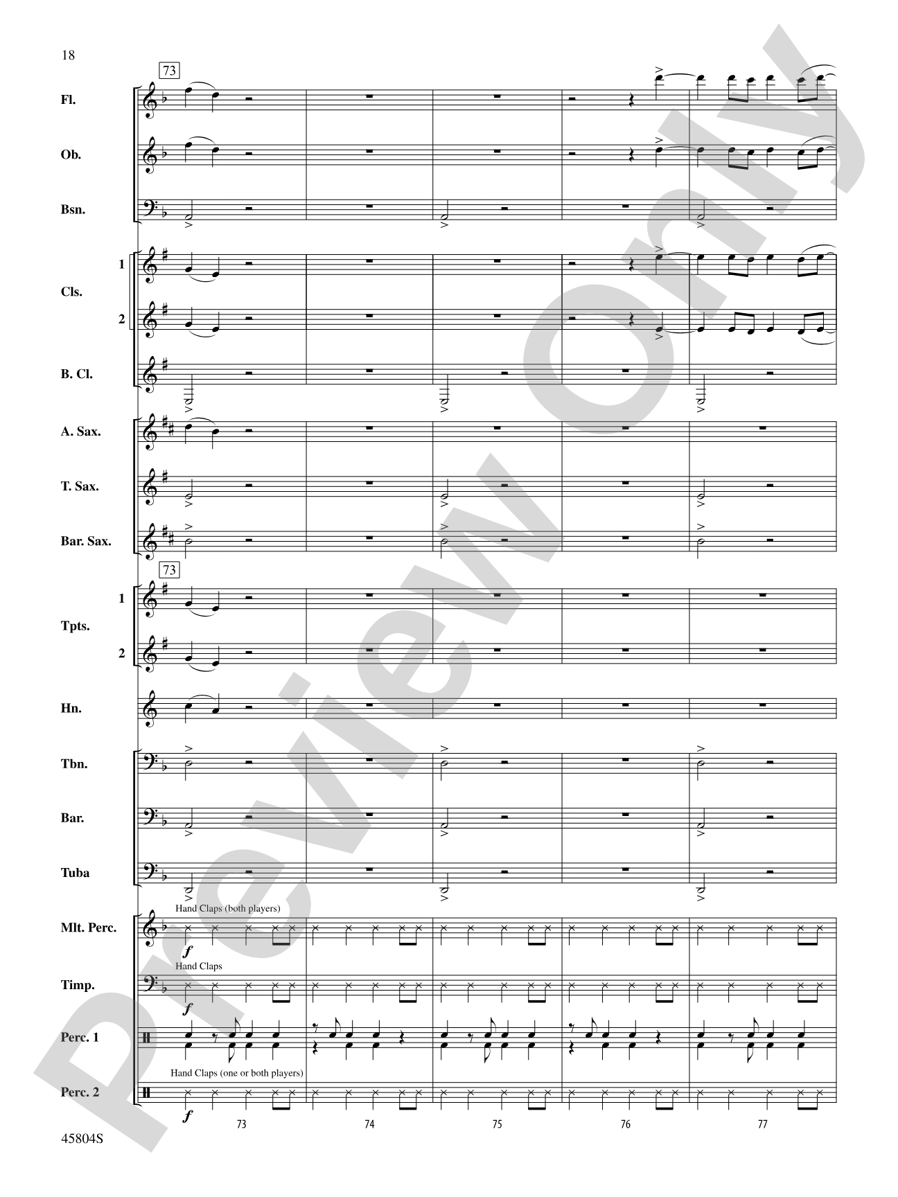 Just Like Fire: Concert Band Conductor Score & Parts