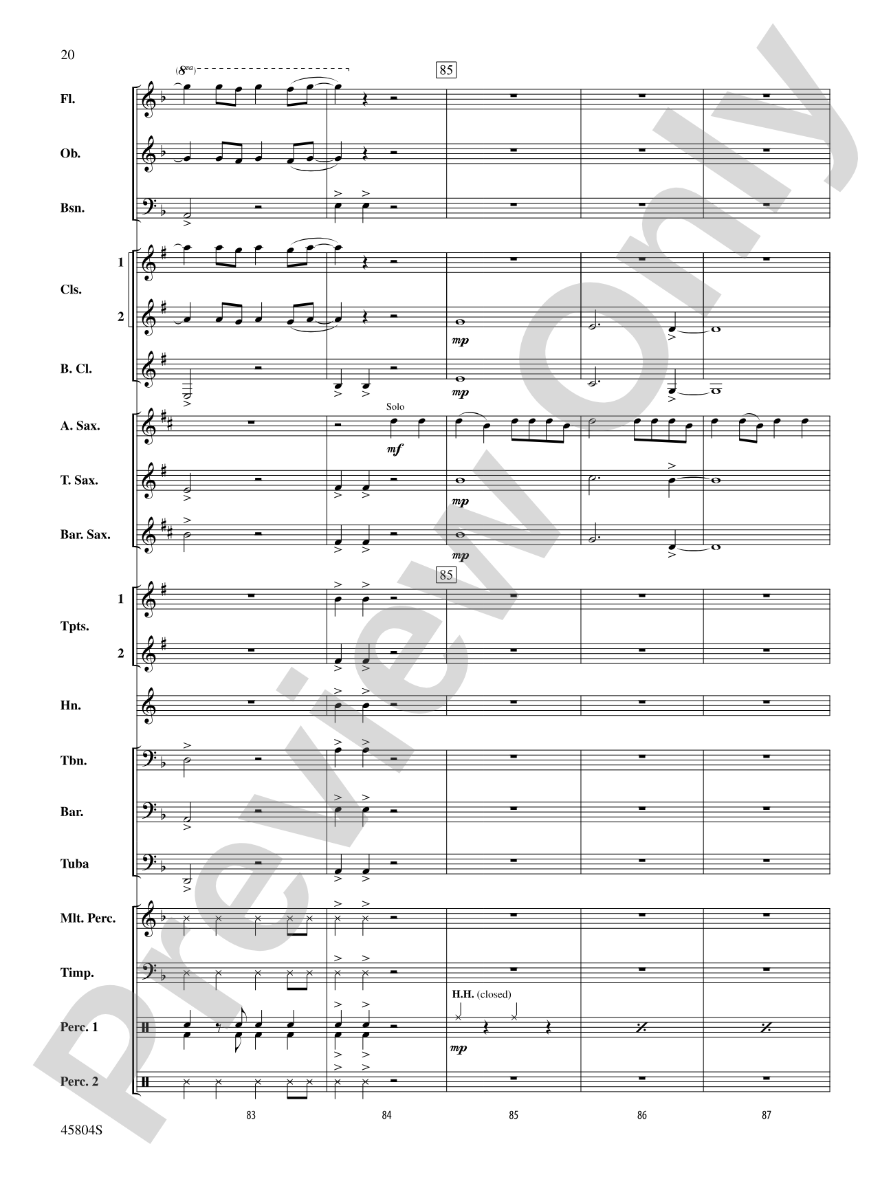 Just Like Fire: Concert Band Conductor Score & Parts