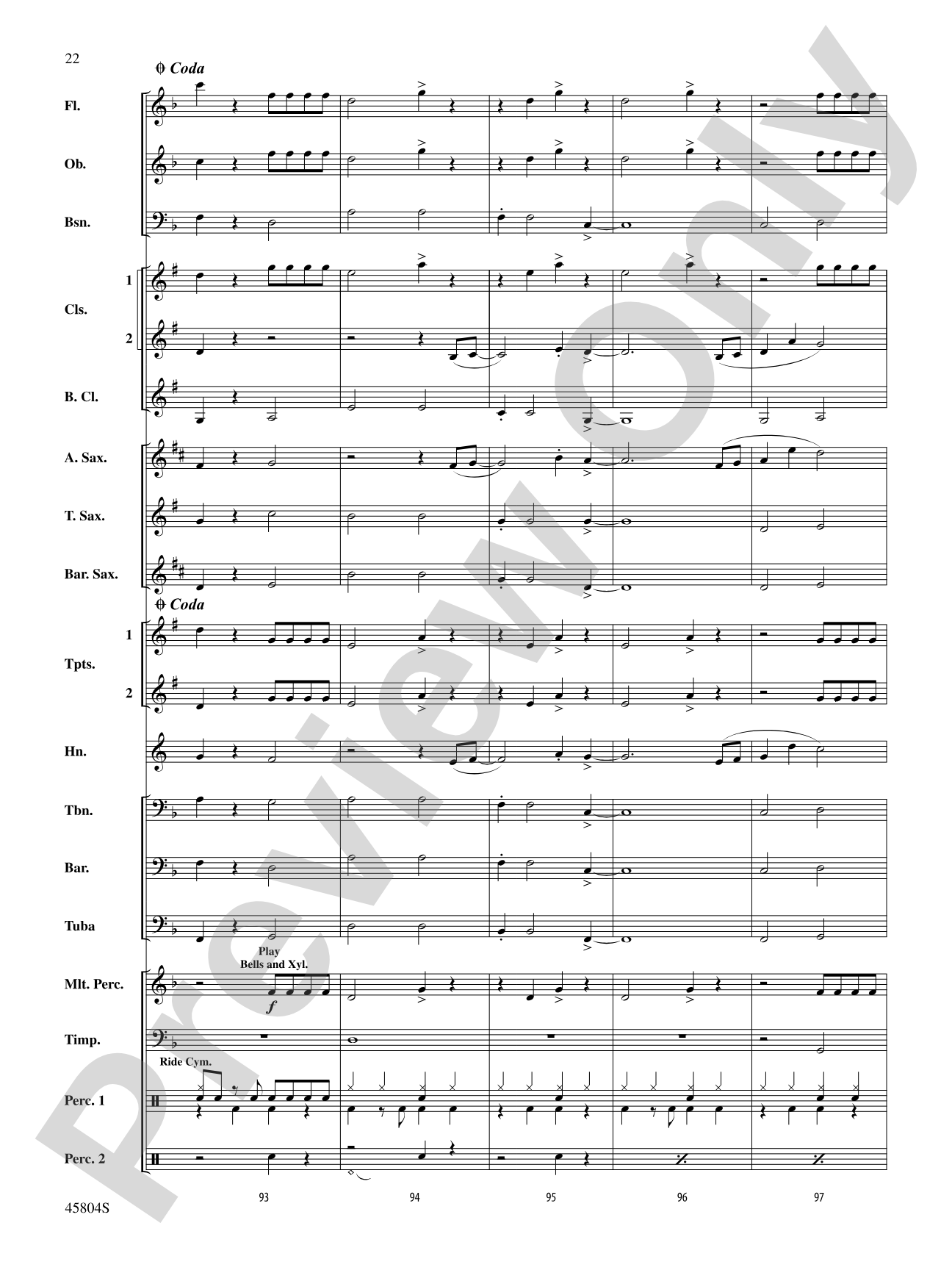 Just Like Fire: Concert Band Conductor Score & Parts