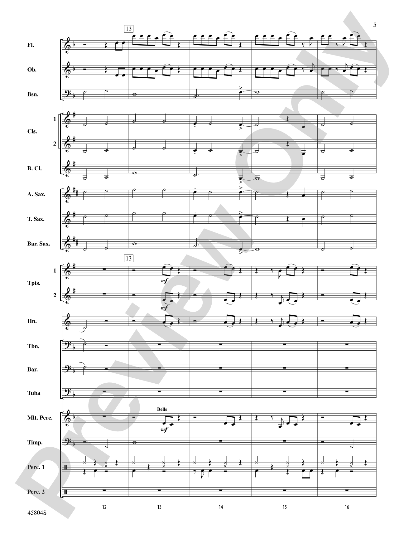 Just Like Fire: Concert Band Conductor Score & Parts