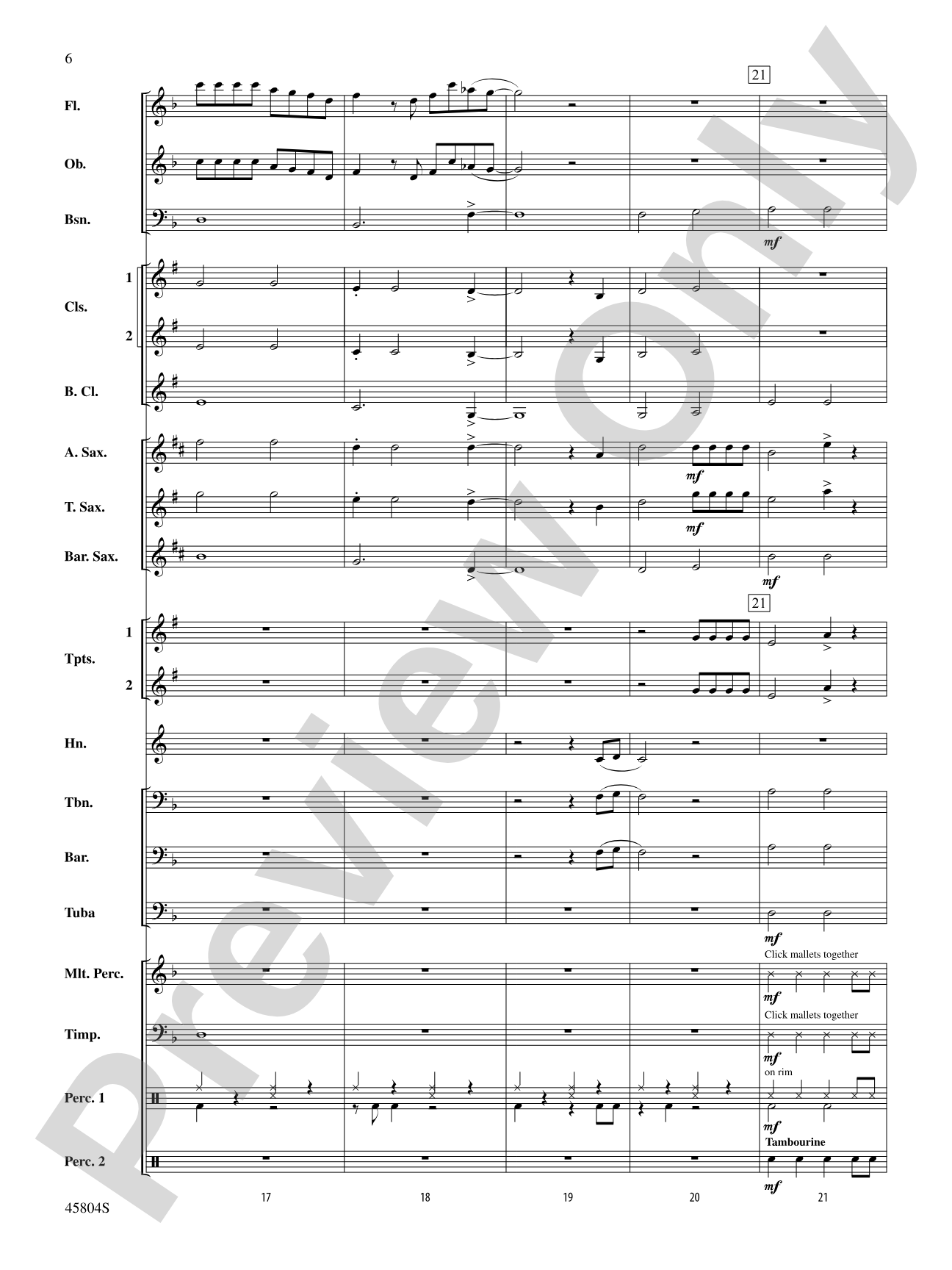 Just Like Fire: Concert Band Conductor Score & Parts