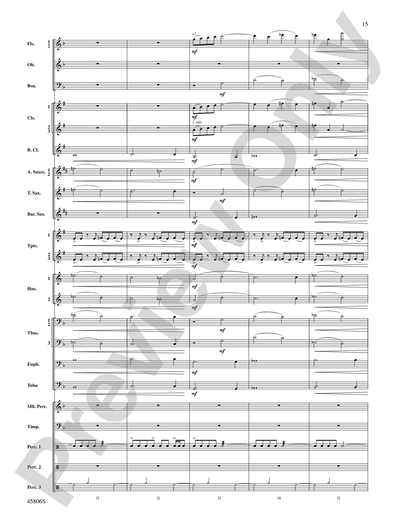 Children of a Different Sun: Score