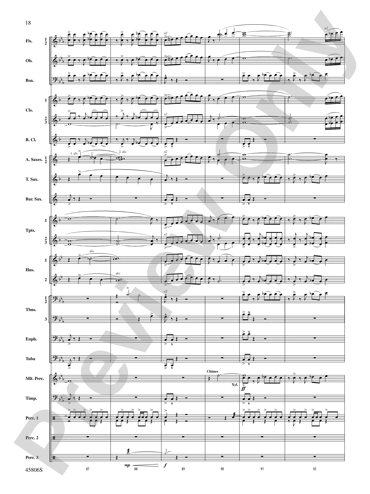 Children of a Different Sun: Score