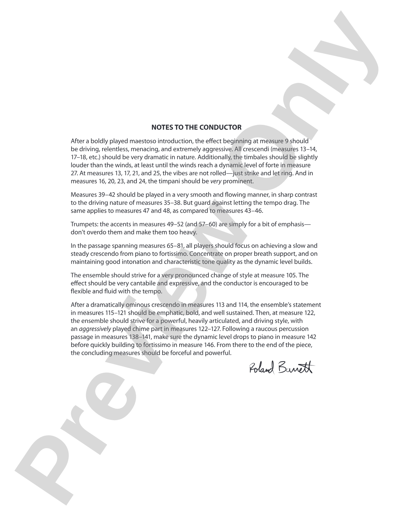 Children of a Different Sun: Score