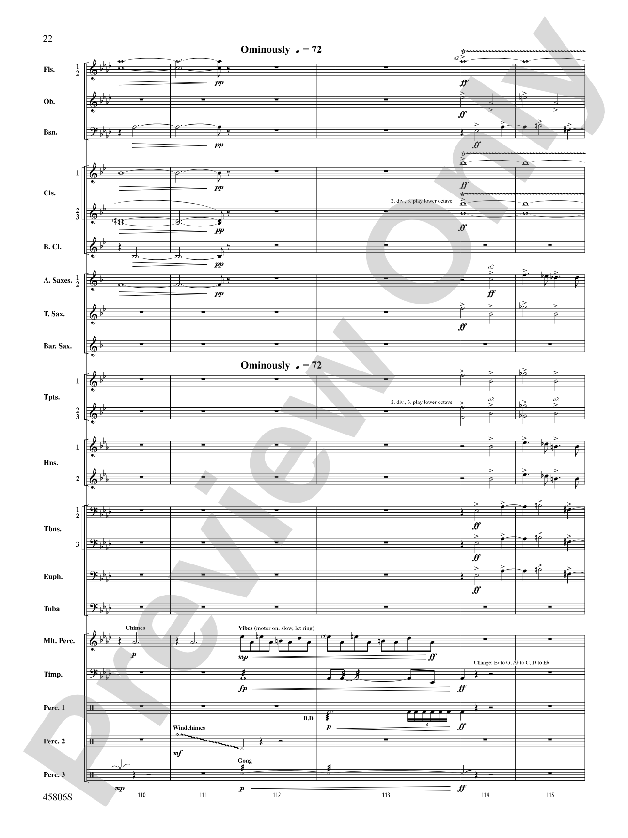 Children of a Different Sun: Score