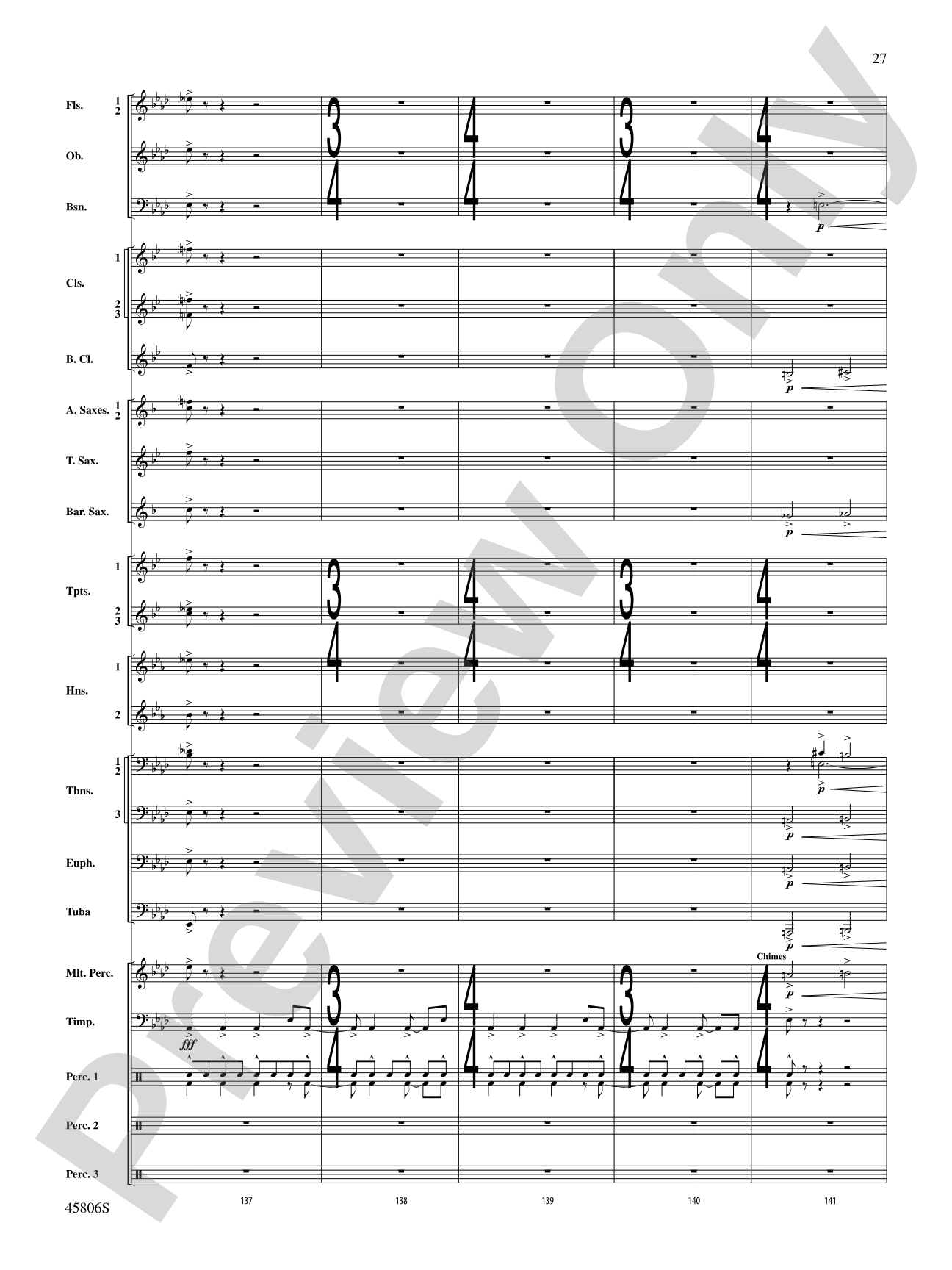 Children of a Different Sun: Score