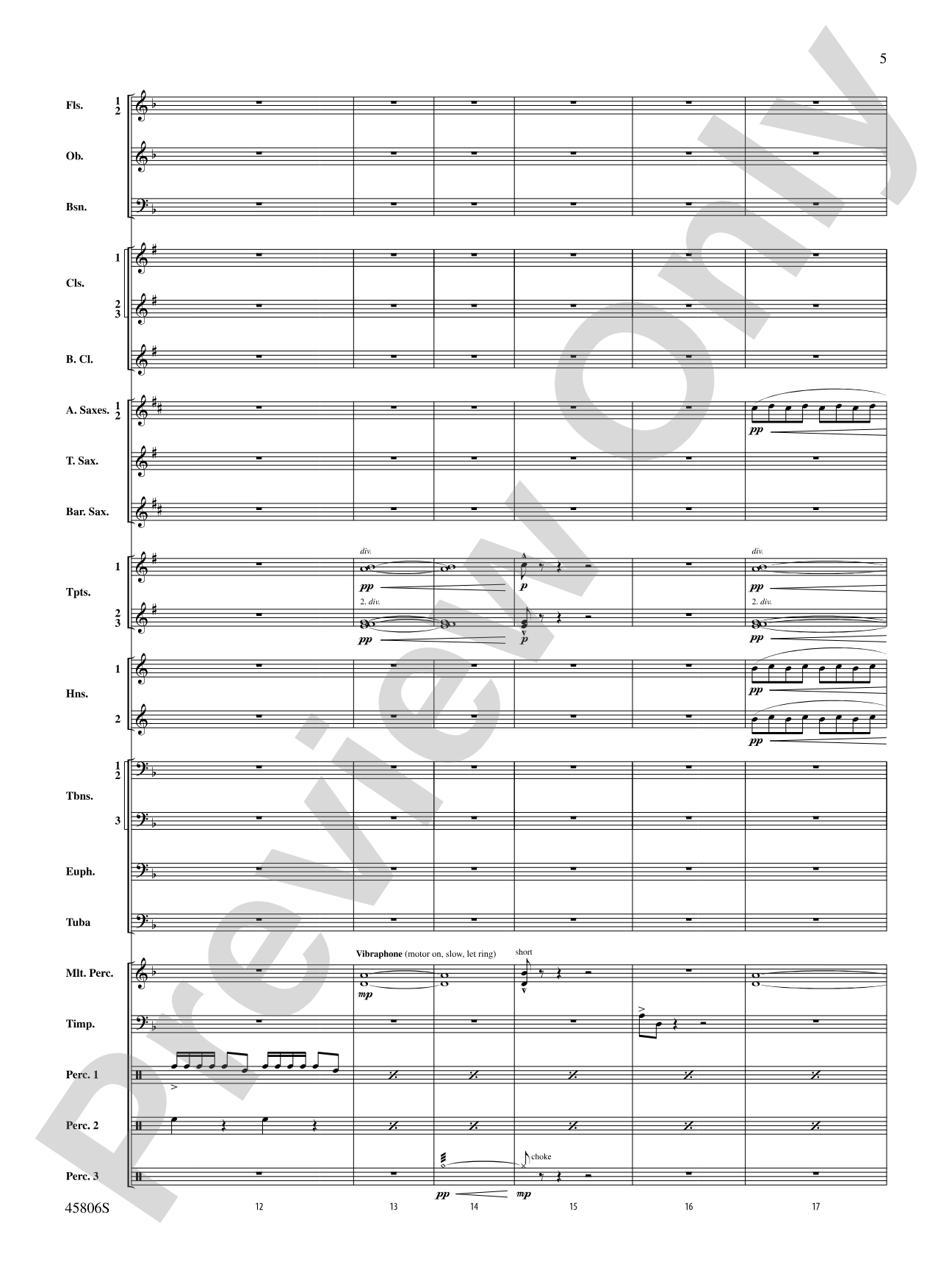 Children of a Different Sun: Score