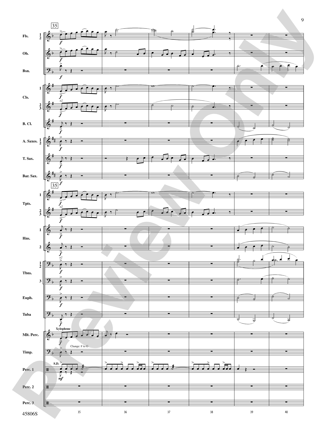 Children of a Different Sun: Score