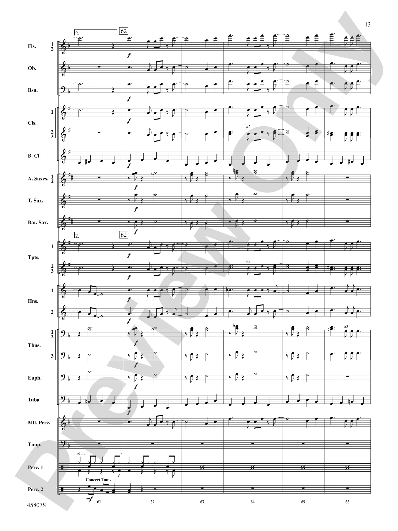 Brahms' Waltz 2 Ways: Concert Band Conductor Score & Parts