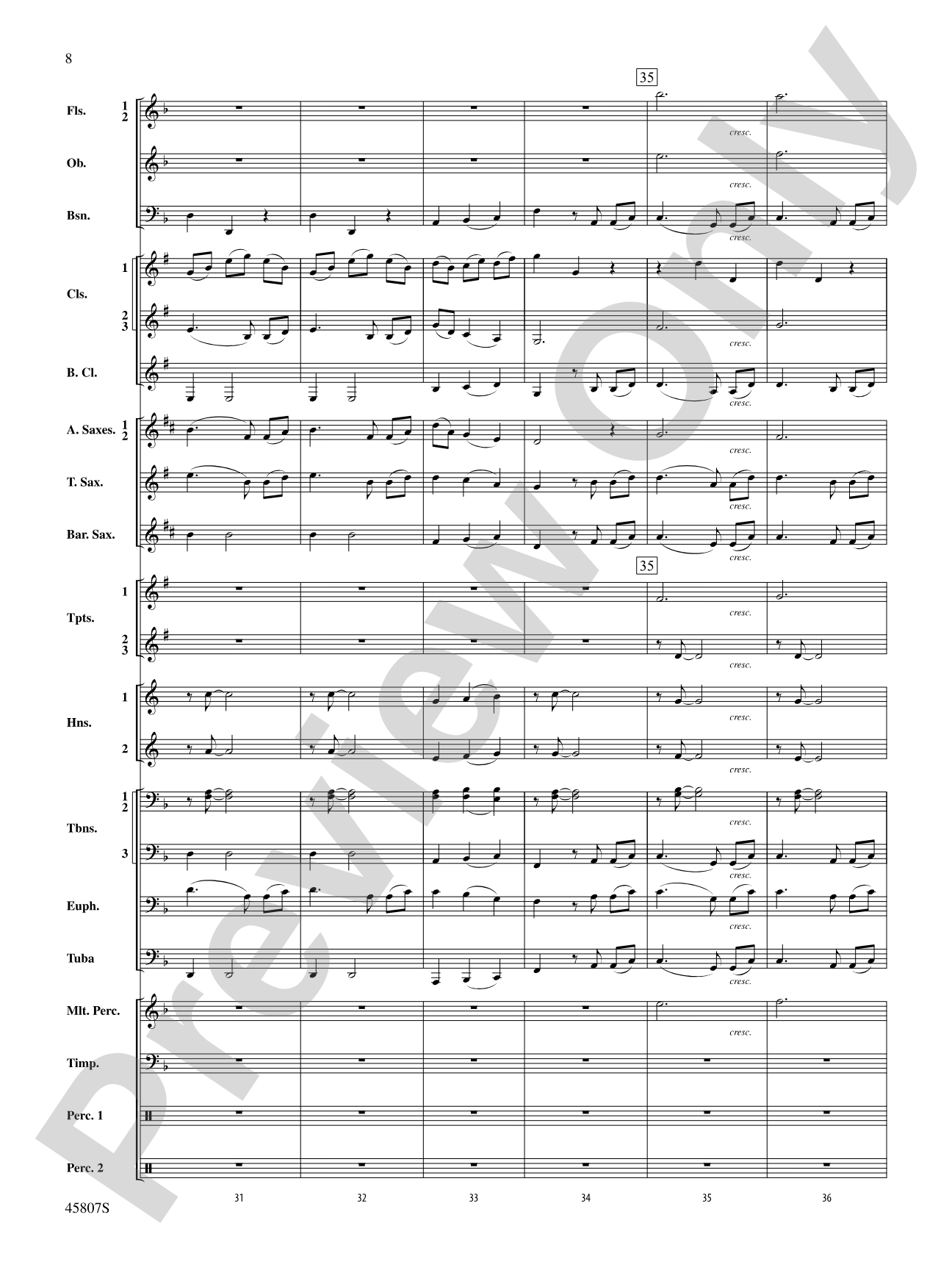 Brahms' Waltz 2 Ways: Concert Band Conductor Score & Parts