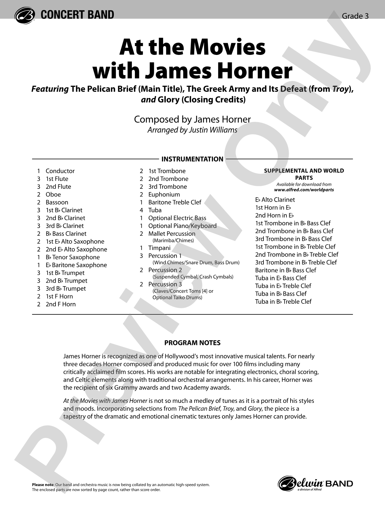 At the Movies with James Horner: Score