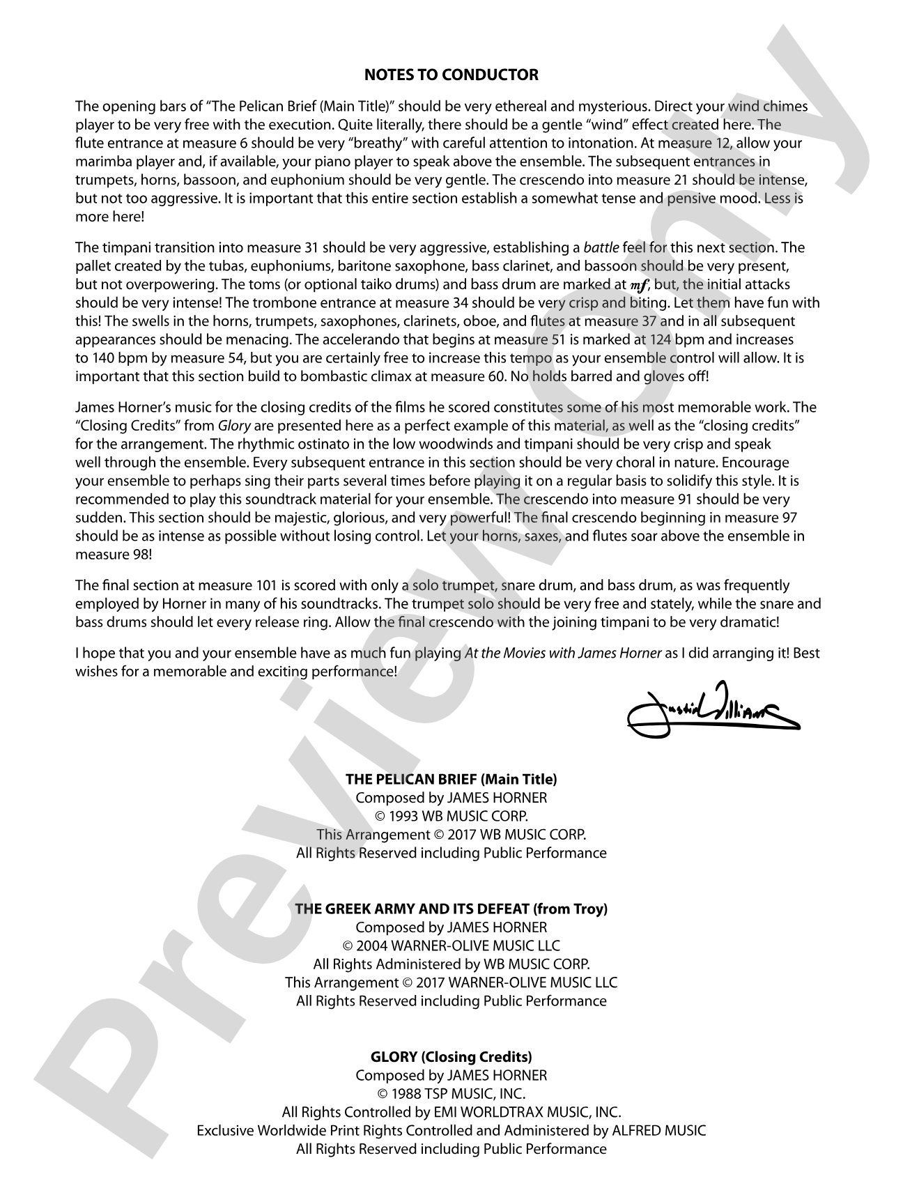 At the Movies with James Horner: Score