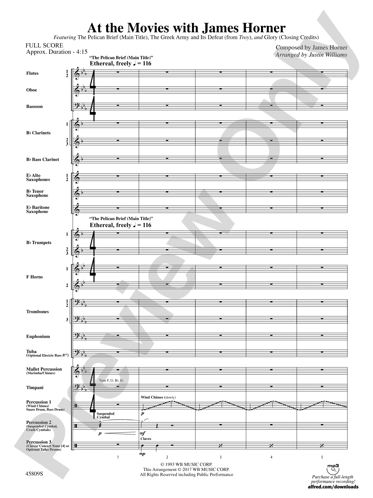 At the Movies with James Horner: Score