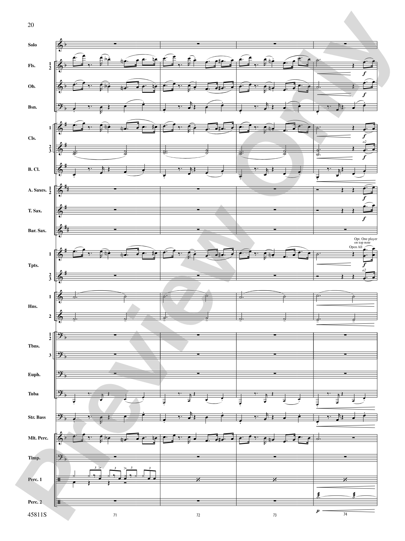 A Tribute to Dave Brubeck: Concert Band Conductor Score & Parts