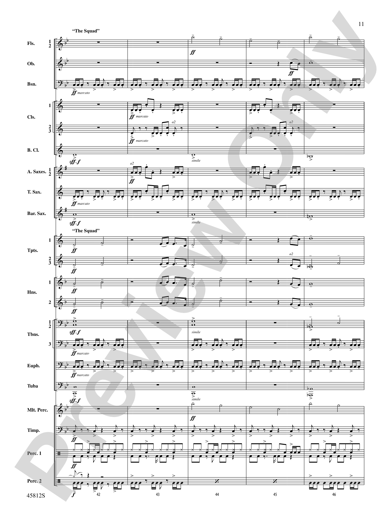 Suicide Squad: Concert Band Conductor Score & Parts
