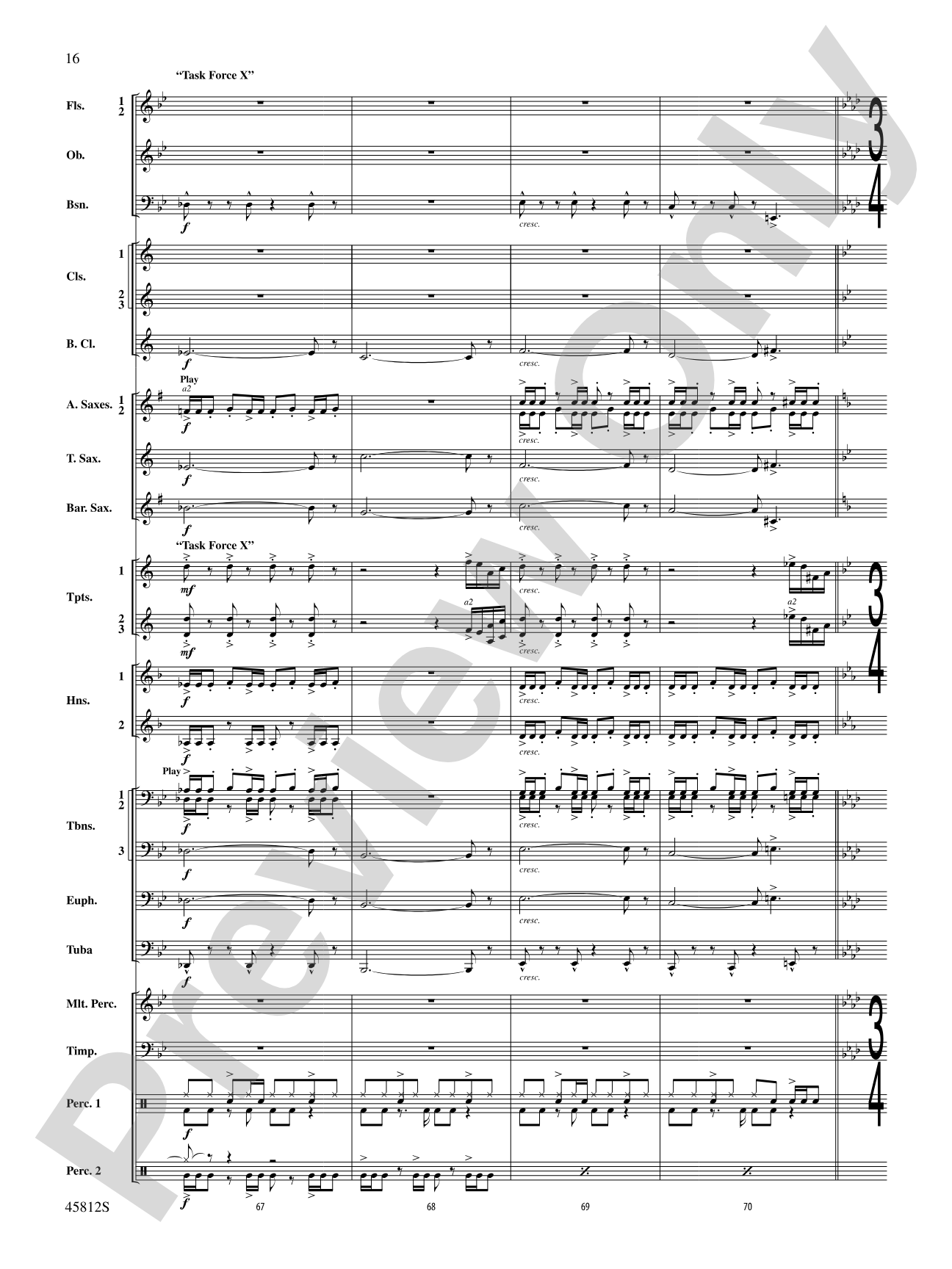 Suicide Squad: Concert Band Conductor Score & Parts