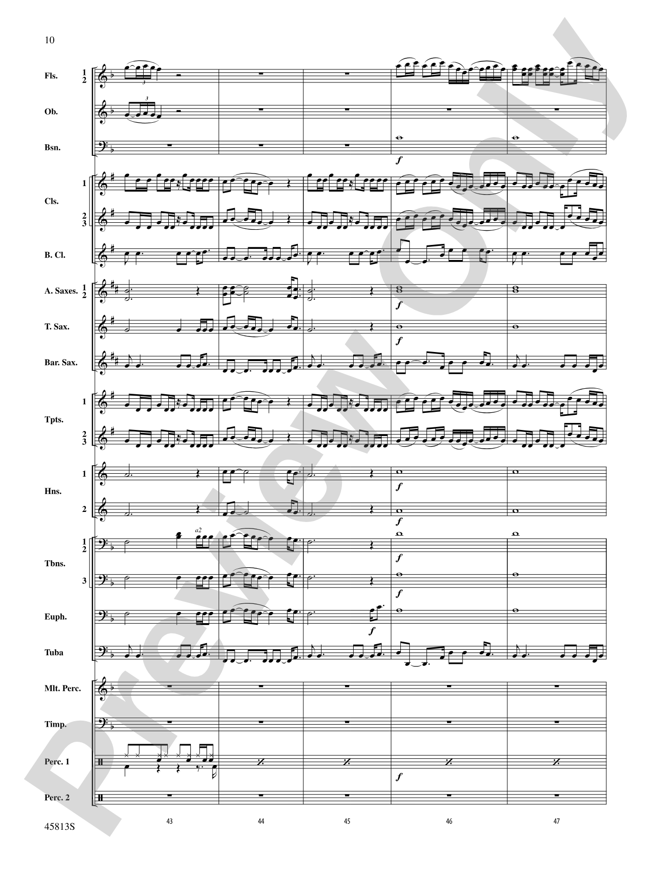 Hamilton, Suite from: Concert Band Conductor Score & Parts