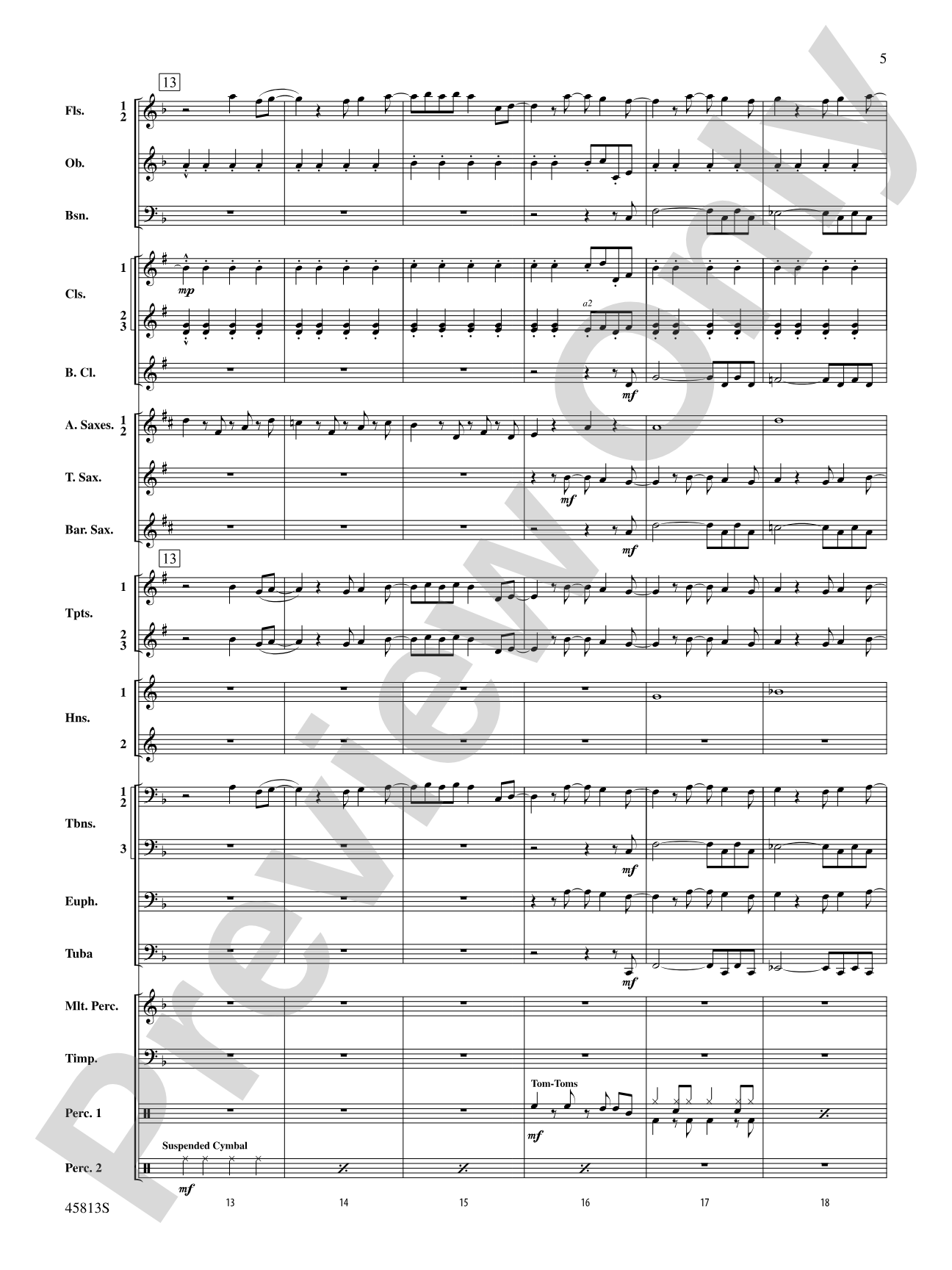 Hamilton, Suite from: Concert Band Conductor Score & Parts