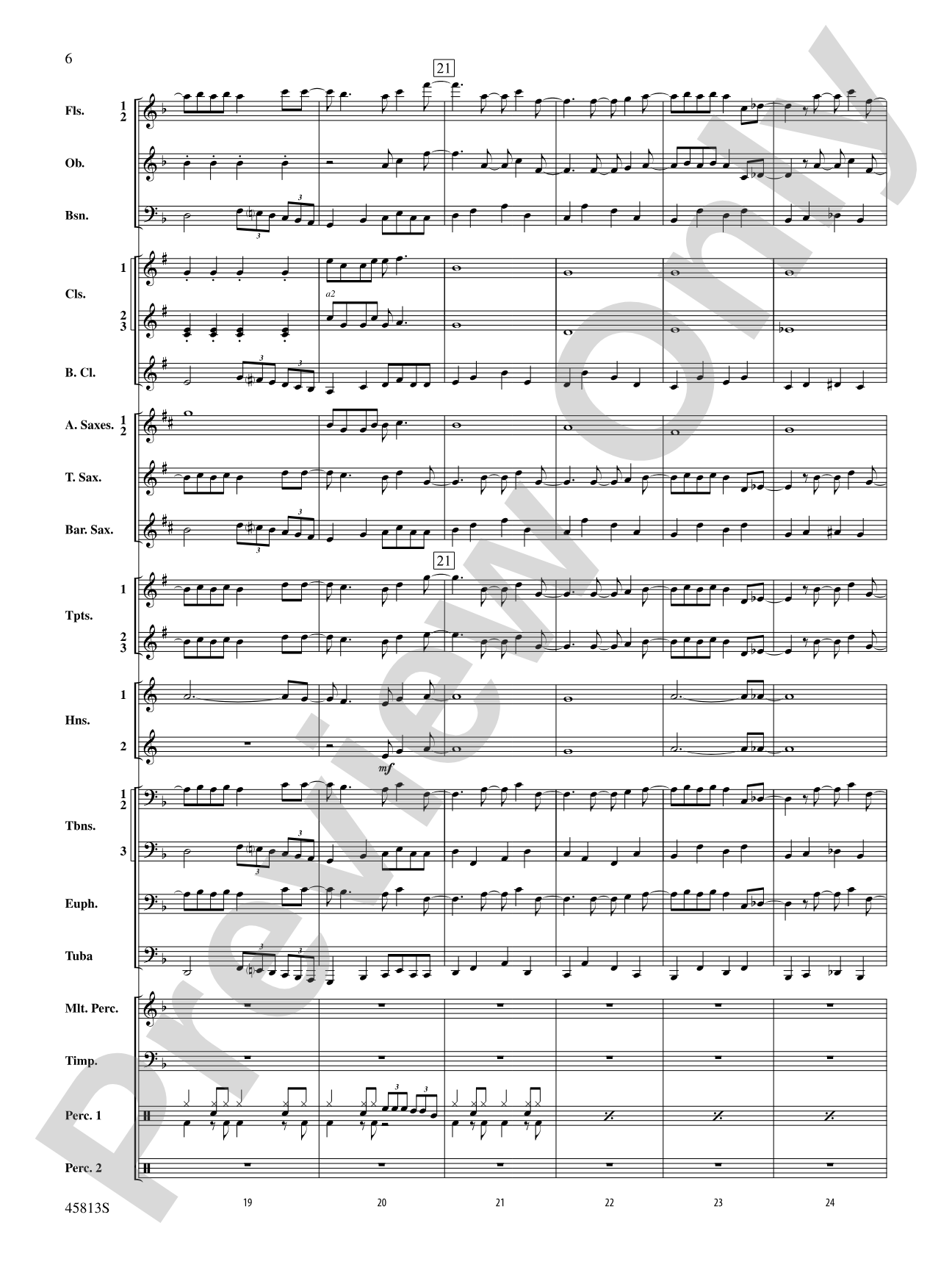 Hamilton, Suite from: Concert Band Conductor Score & Parts