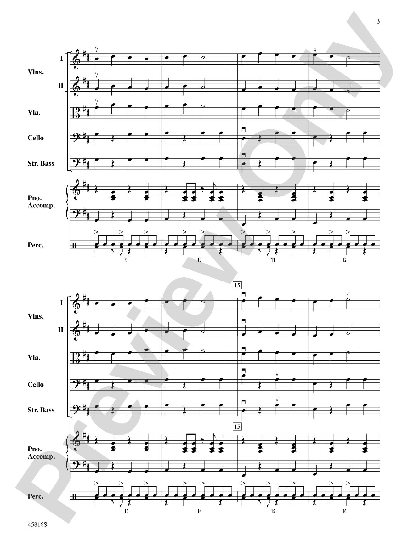 Caribbean Breeze: String Orchestra Conductor Score & Parts