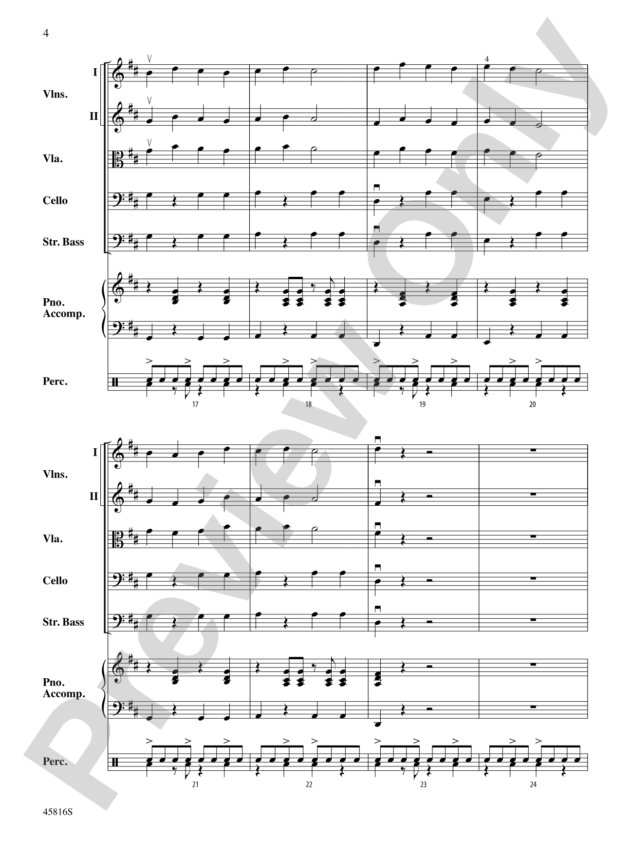 Caribbean Breeze: String Orchestra Conductor Score & Parts