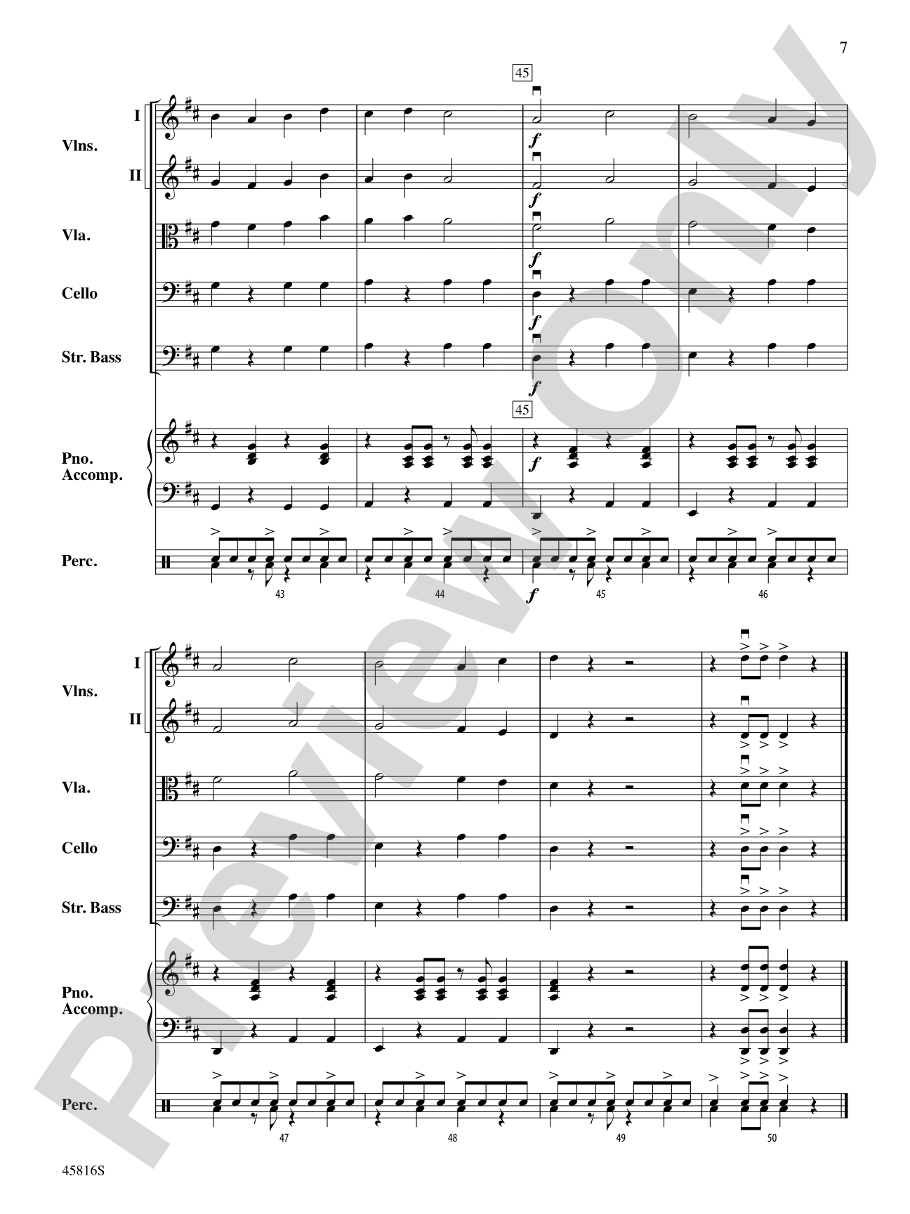 Caribbean Breeze: String Orchestra Conductor Score & Parts